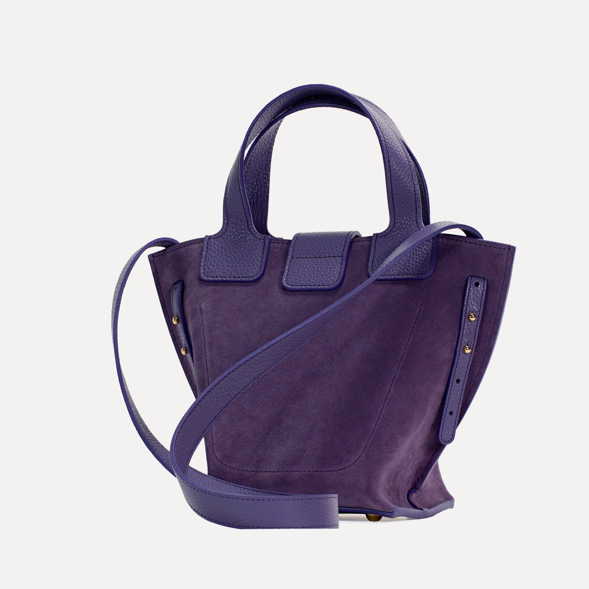 Geanta Caprice, Piele Intoarsa, Culoare Violet Ametist – Bocane