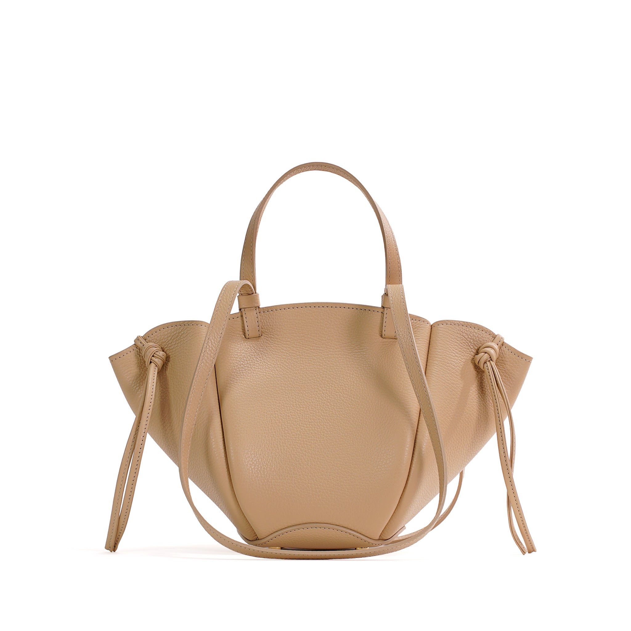 vintage an・an no.38 Geanta Voulez-Vous, Piele Texturata, Champagne – Bocane