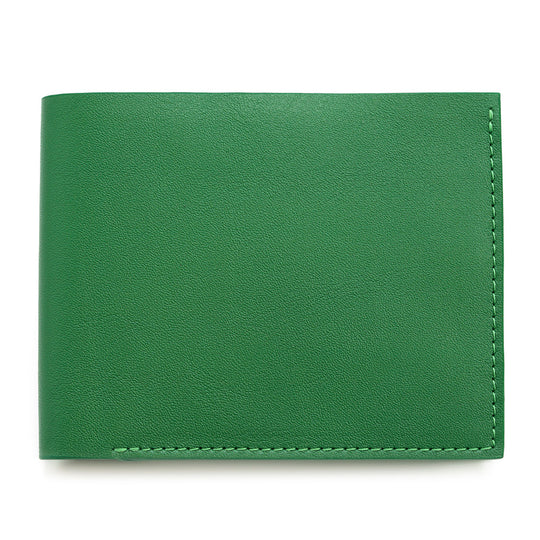 Portofel Slim din Piele Full Grain Verde Crud