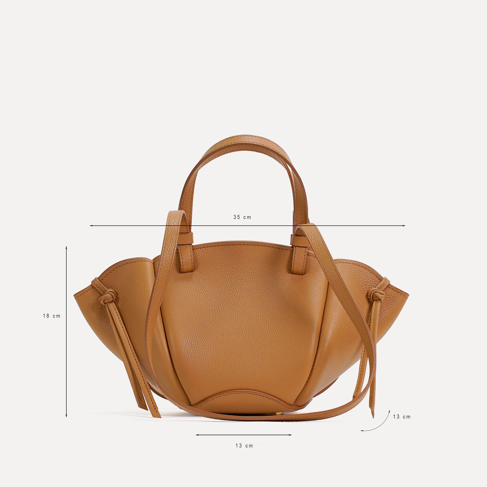 Geanta Mini Voulez-Vous, Piele Texturata, Caramel – Bocane