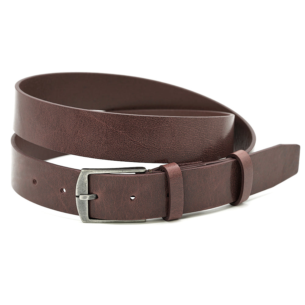 Curea Smart-Casual din Piele Italiana, Cafeniu Antichizat