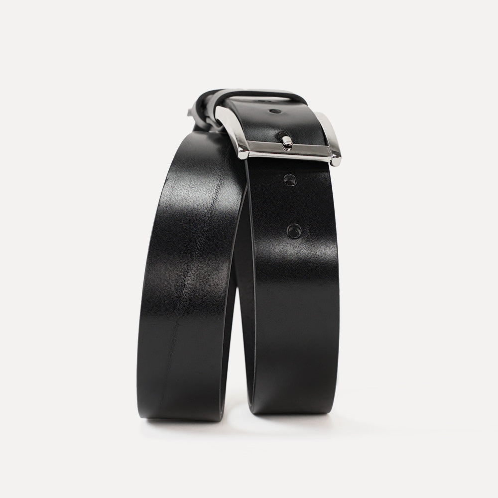 Curea din Piele Italiana, Neagra, Colectia Jeans