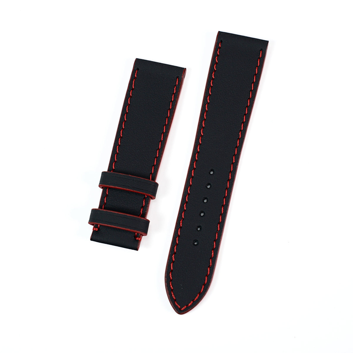 Curea de Ceas Colectia LeMans, Piele Negru / Rosu