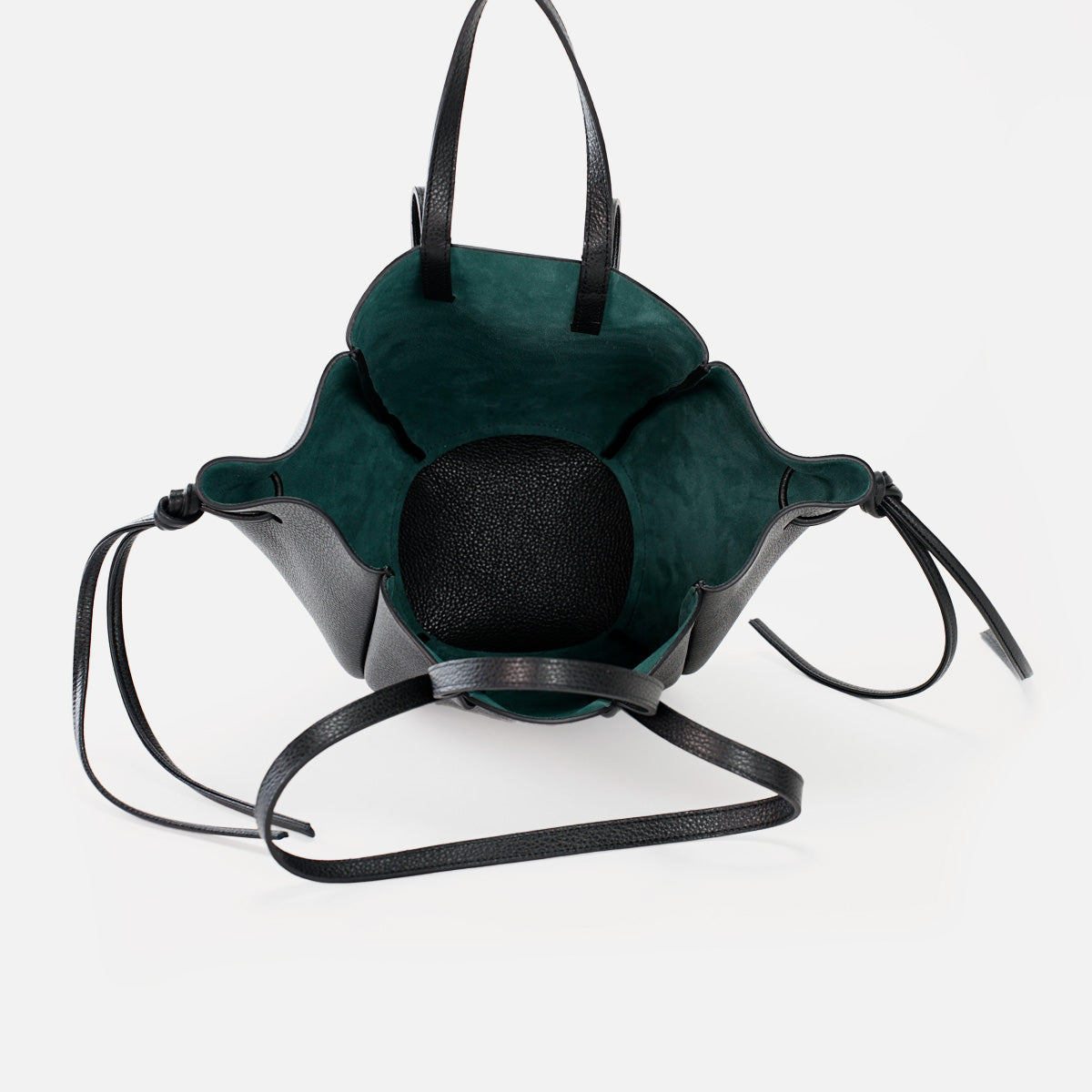 Geanta Voulez-Vous, Piele Texturata, Neagra