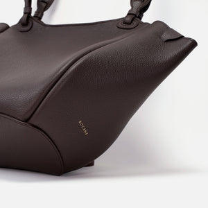 Geanta Orée din Piele Texturata, Chocolat Noir
