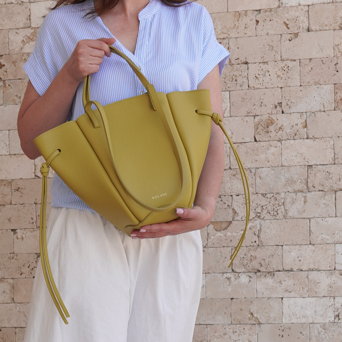 Geanta Voulez-Vous, Piele Texturata, Verde Vinaigrette, cu Accesorii