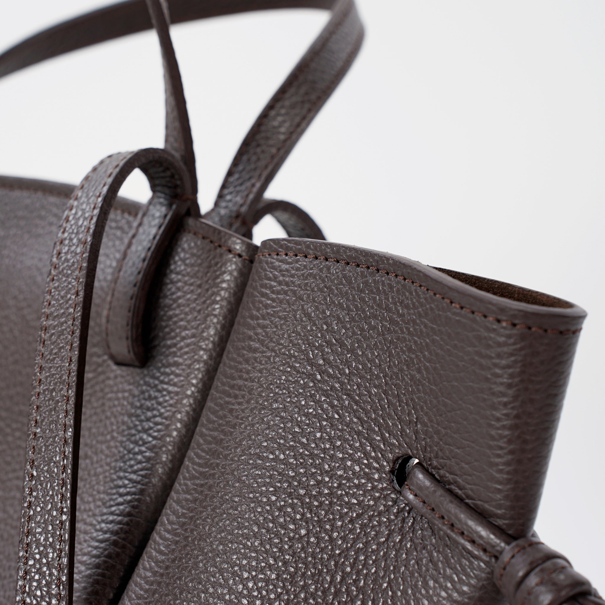 Geanta Voulez-Vous, Piele Texturata, Chocolat Noir