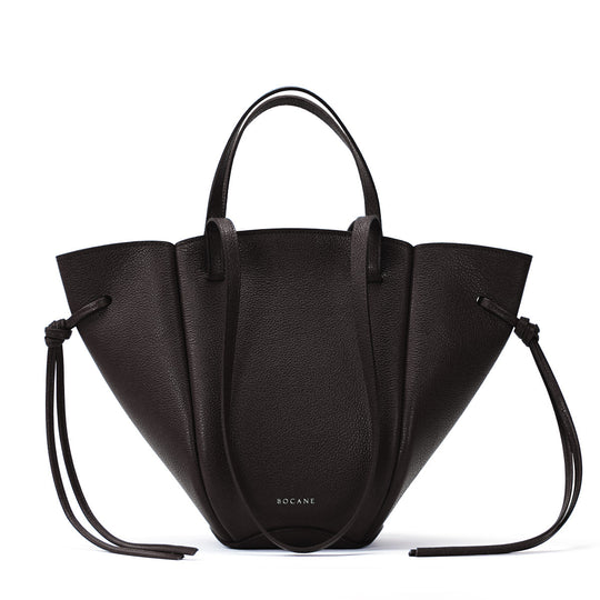 Geanta Voulez-Vous, Piele Texturata, Chocolat Noir