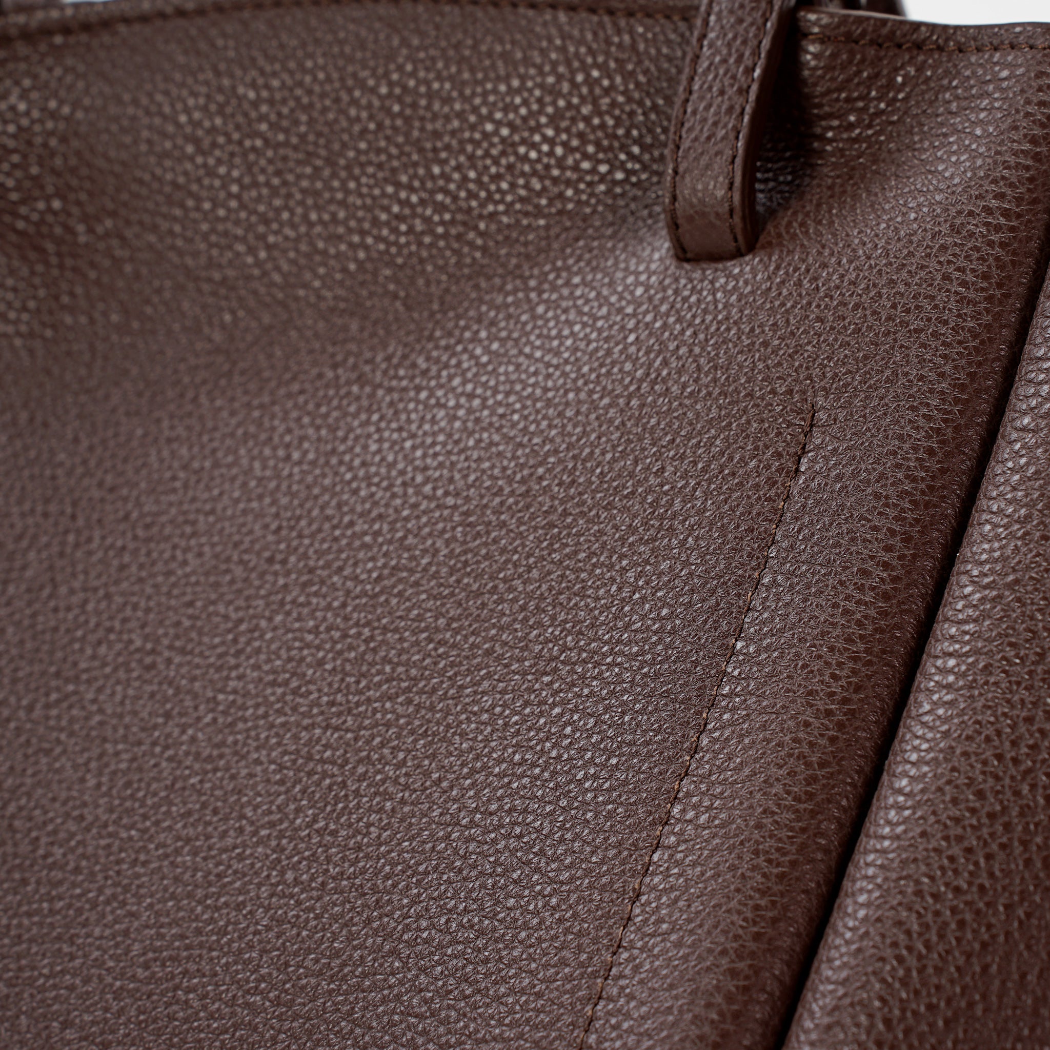Geanta Maxi Voulez-Vous, Piele Texturata, Chocolat