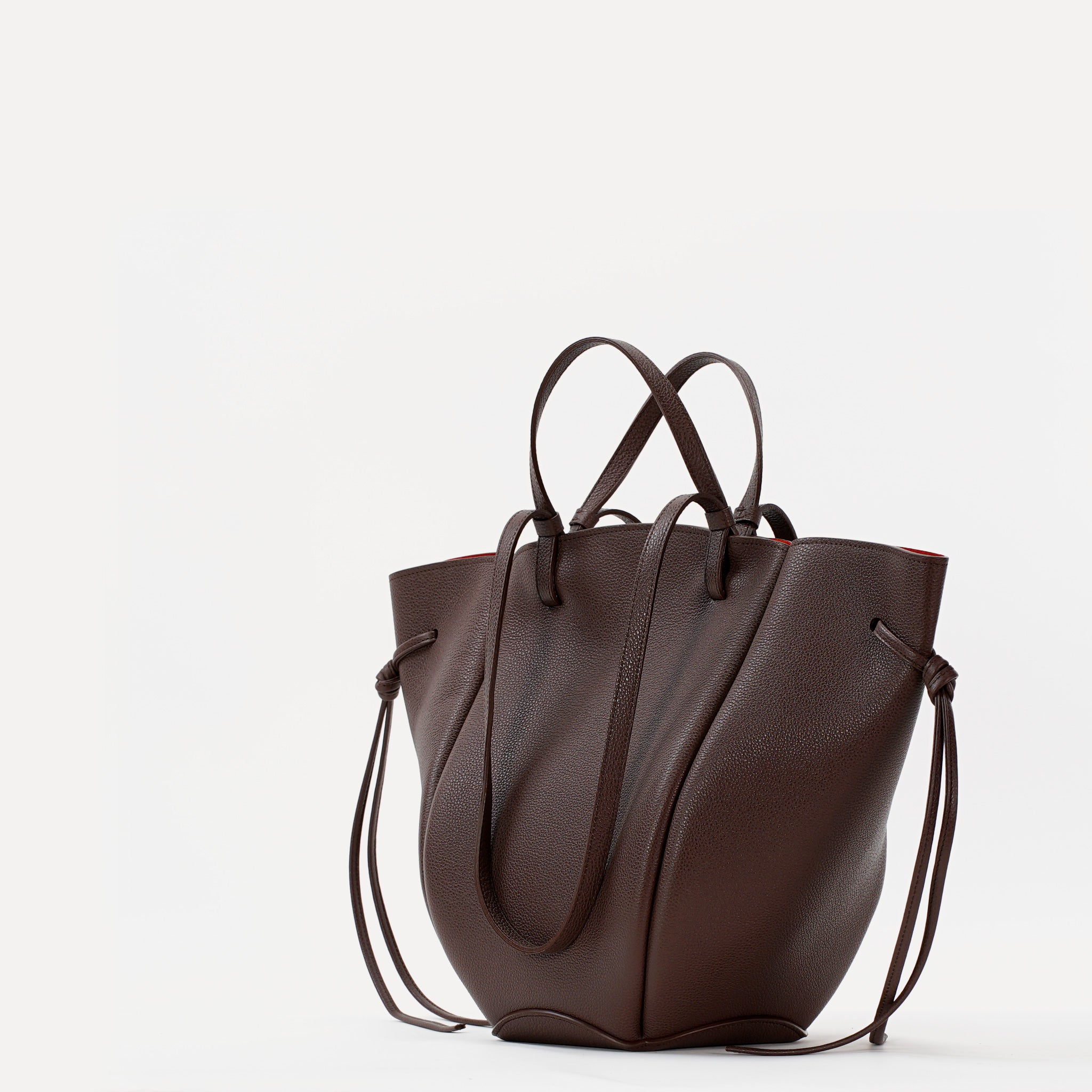 Geanta Maxi Voulez-Vous, Piele Texturata, Chocolat