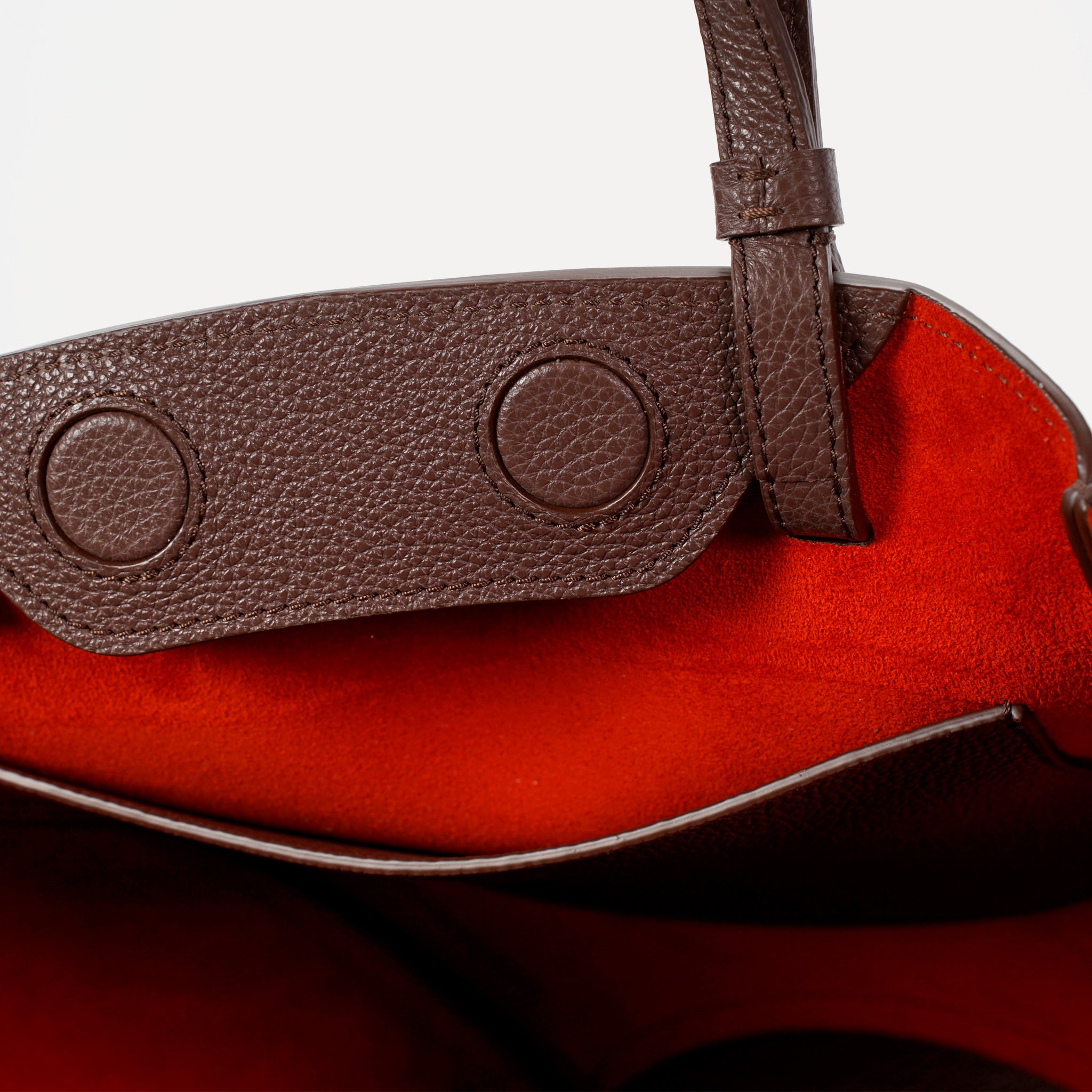 Geanta Maxi Voulez-Vous, Piele Texturata, Chocolat