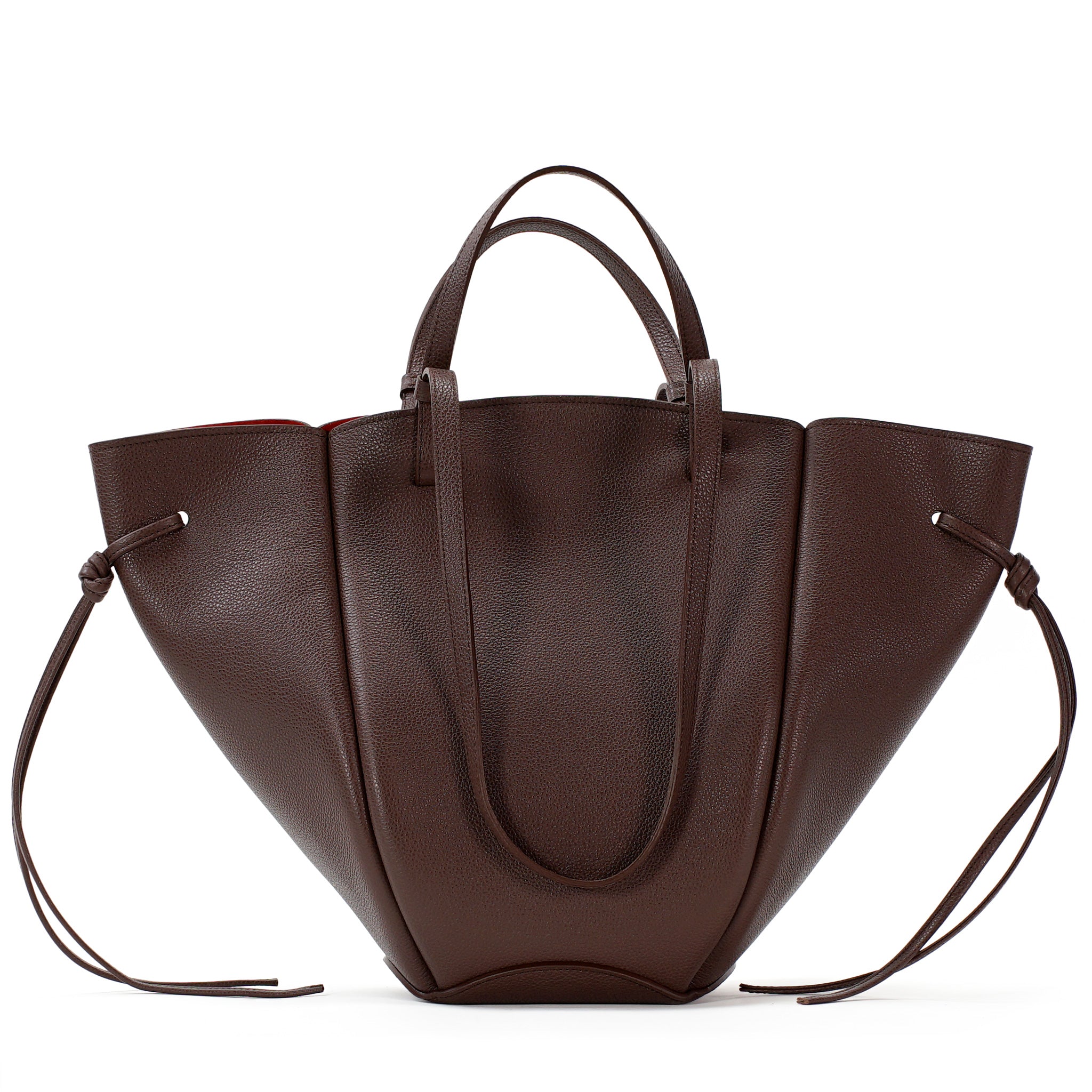 Geanta Maxi Voulez-Vous, Piele Texturata, Chocolat