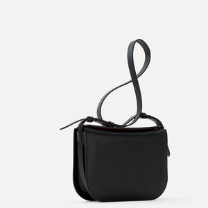 Geanta Maxi Demoiselle, Piele Texturata, Neagra