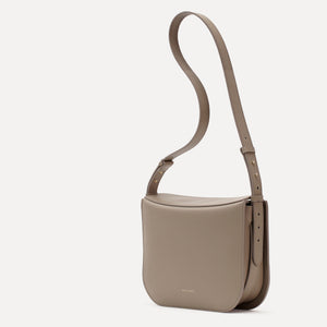 Geanta Maxi Demoiselle, Piele Texturata, Grej
