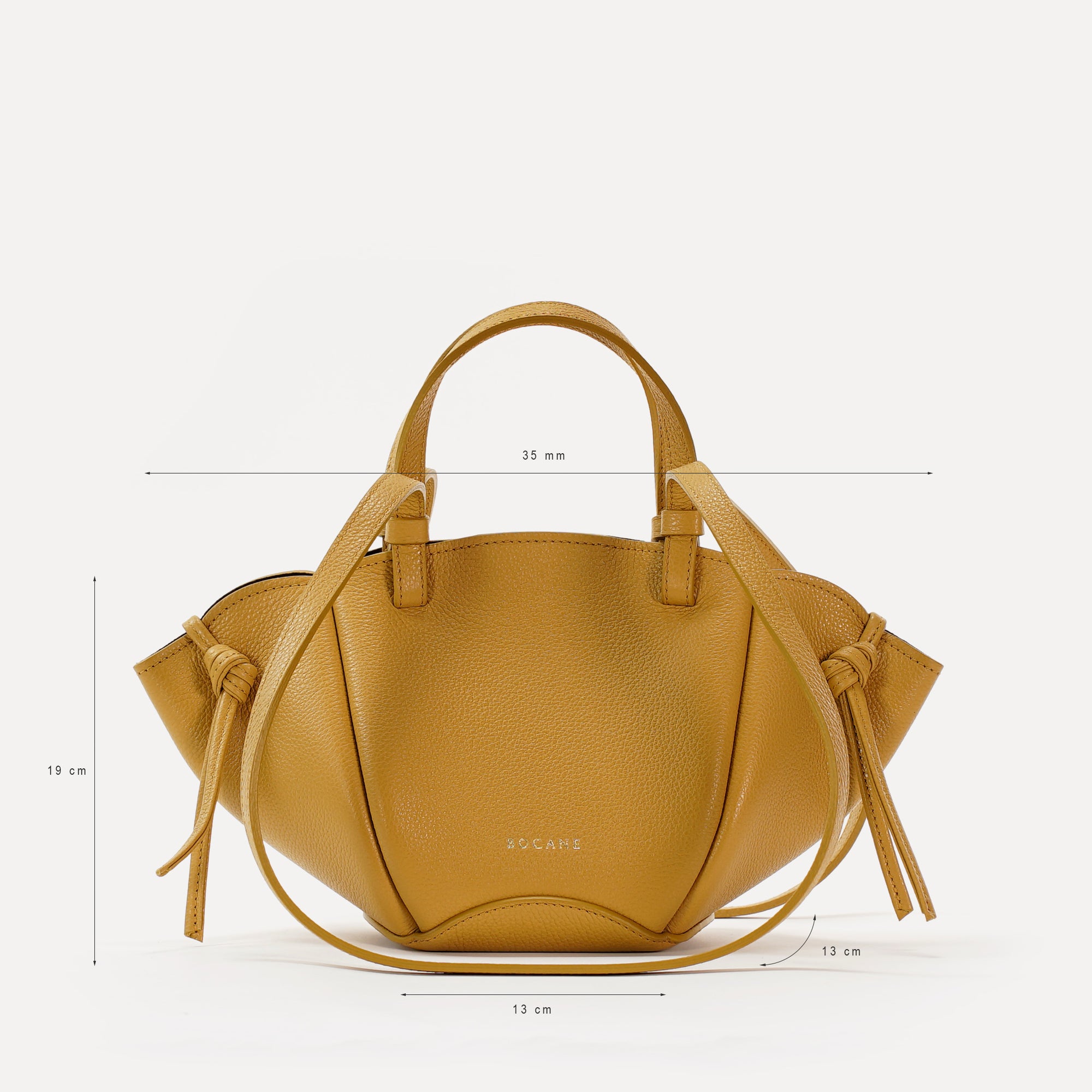 Geanta Mini Voulez-Vous, Piele Texturata, Mustar