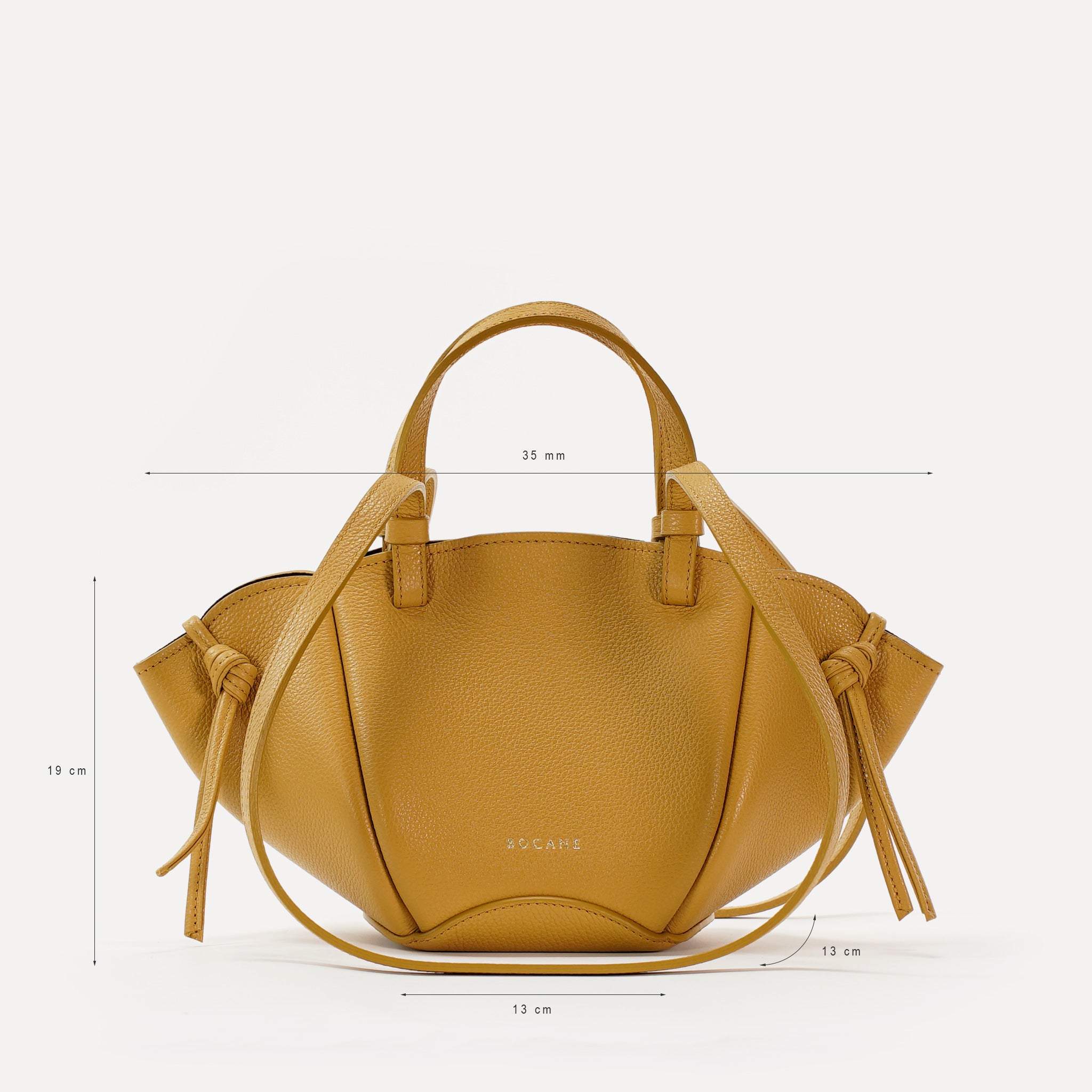 Geanta Mini Voulez-Vous, Piele Texturata, Mustar