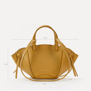 Geanta Mini Voulez-Vous, Piele Texturata, Mustar