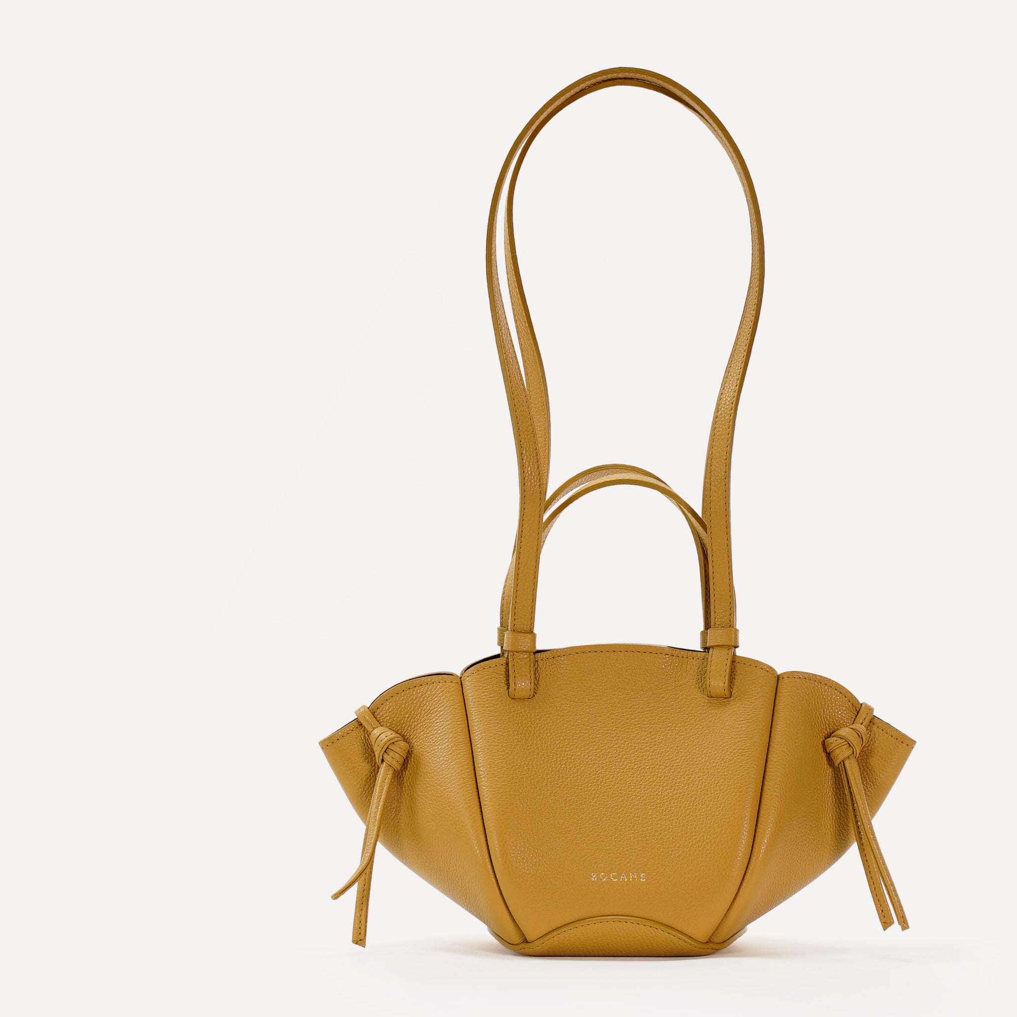 Geanta Mini Voulez-Vous, Piele Texturata, Mustar