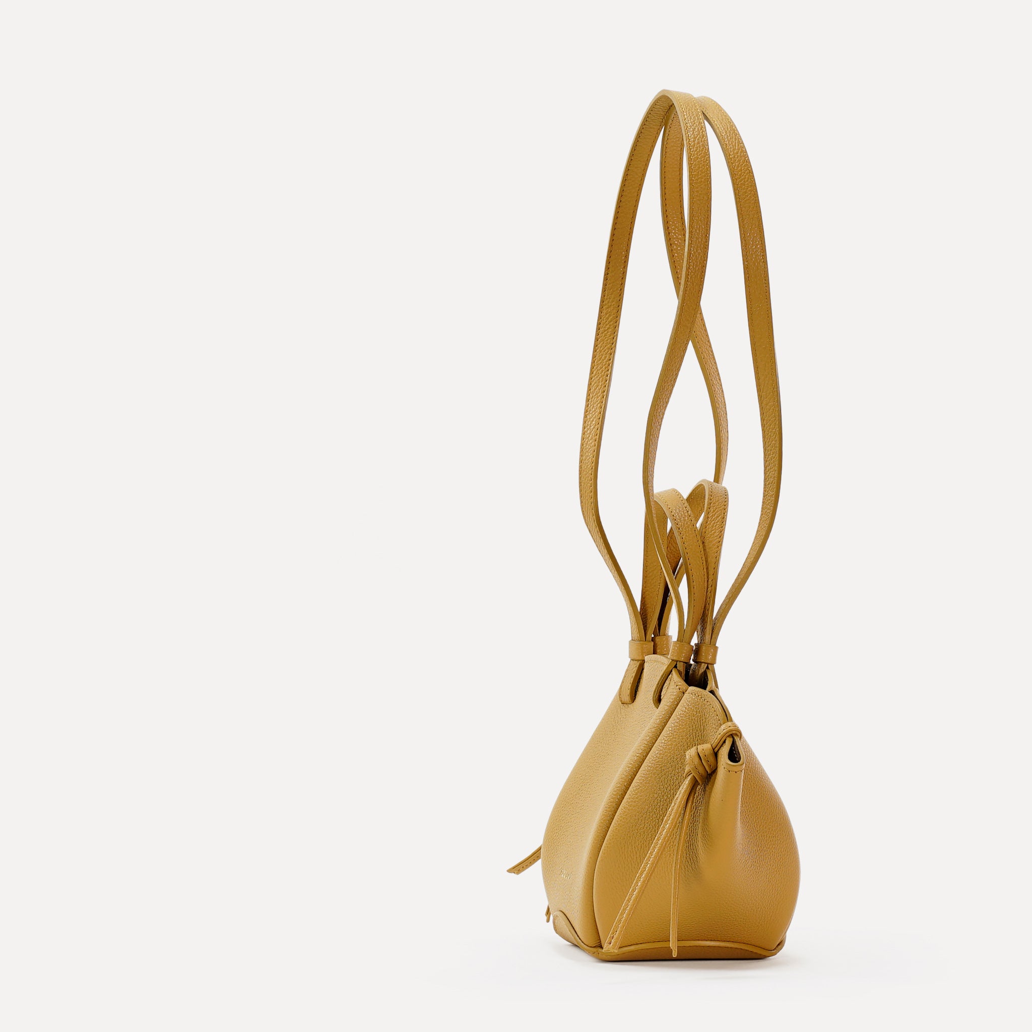 Geanta Mini Voulez-Vous, Piele Texturata, Mustar