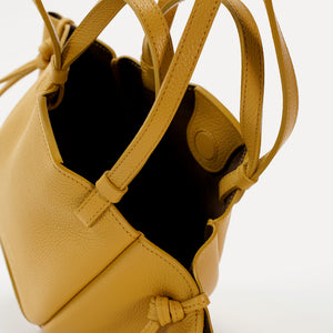 Geanta Mini Voulez-Vous, Piele Texturata, Mustar