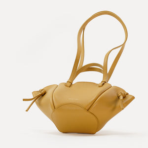 Geanta Mini Voulez-Vous, Piele Texturata, Mustar