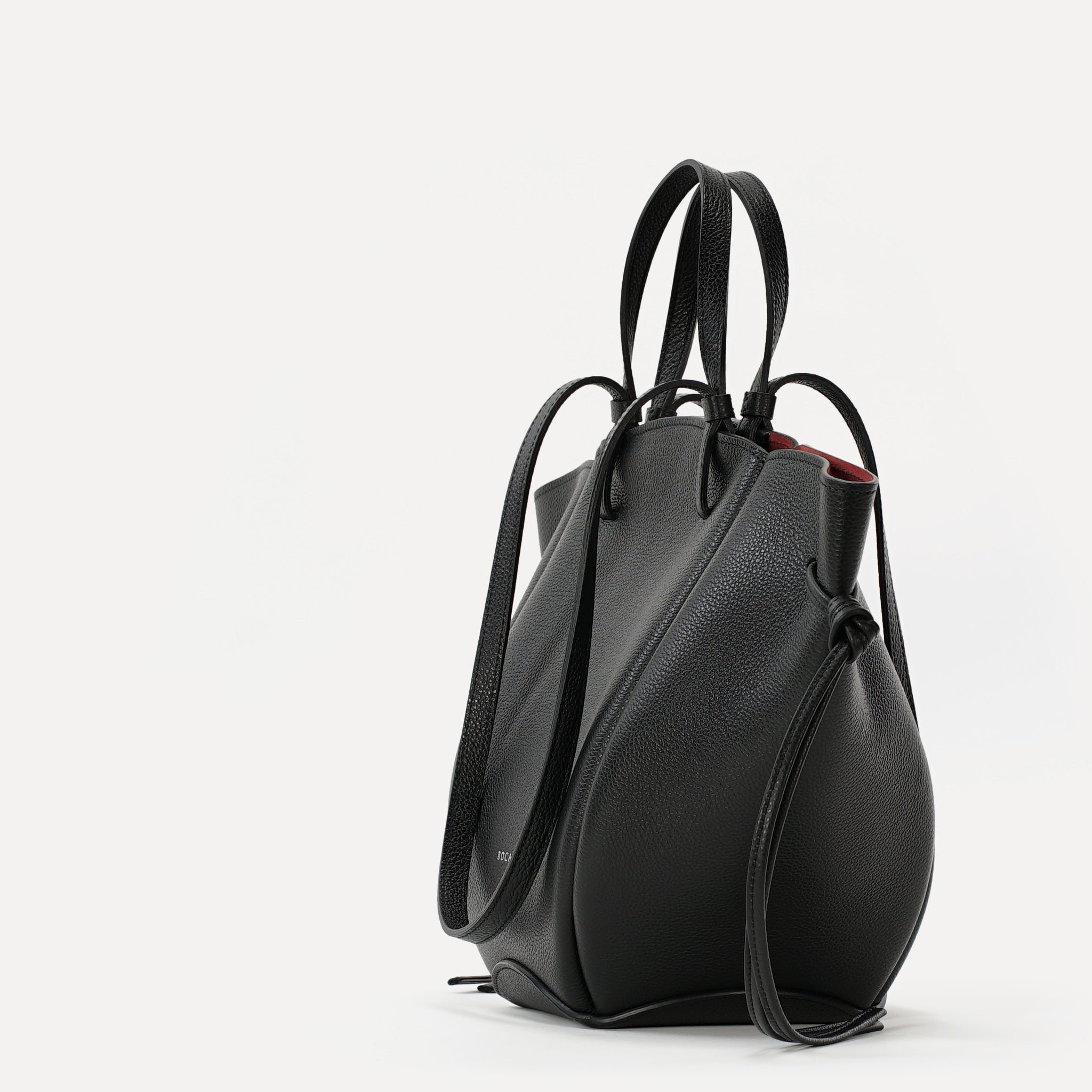 Geanta Midi Voulez-Vous, Piele Texturata, Neagra