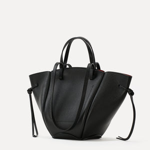 Geanta Midi Voulez-Vous, Piele Texturata, Neagra