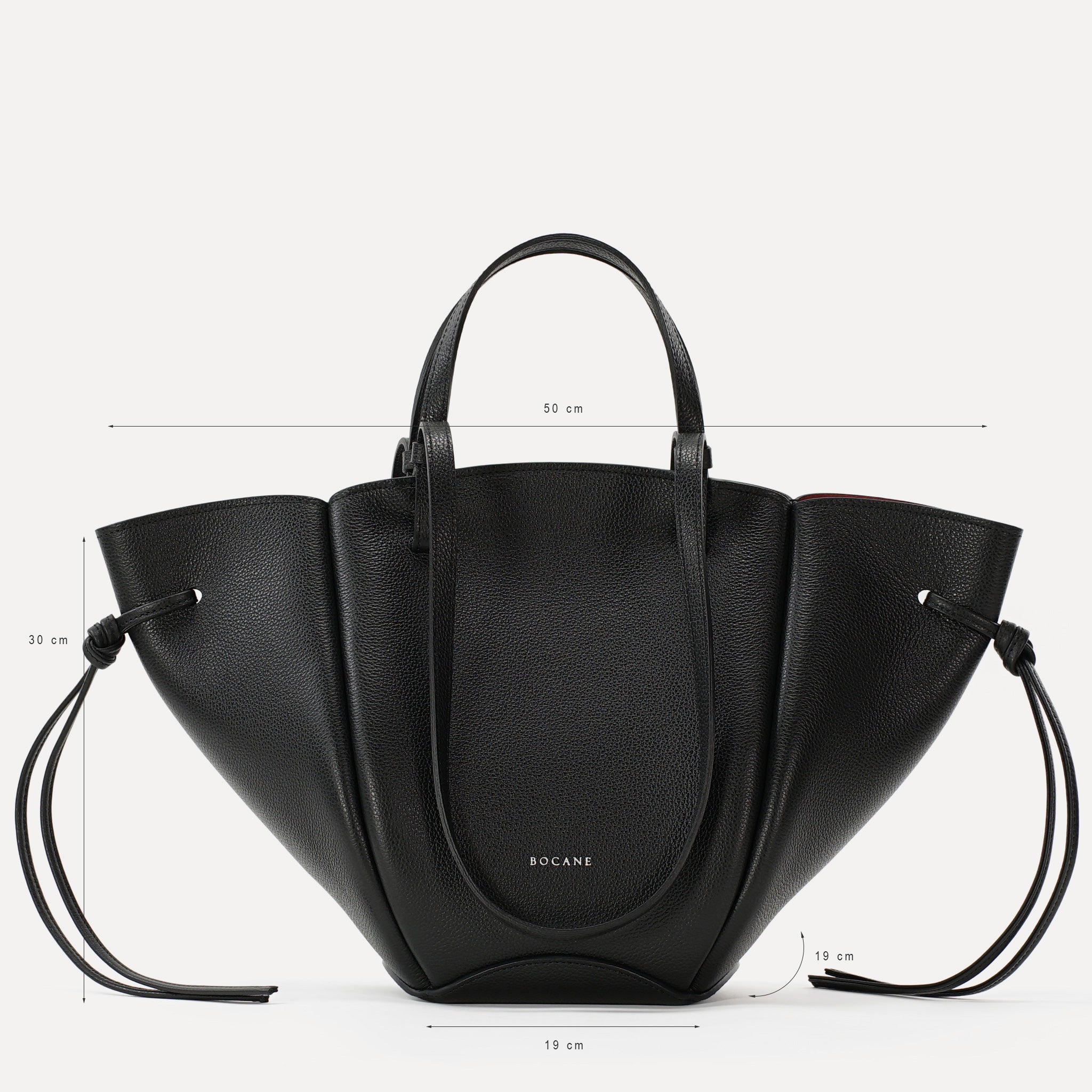 Geanta Midi Voulez-Vous, Piele Texturata, Neagra