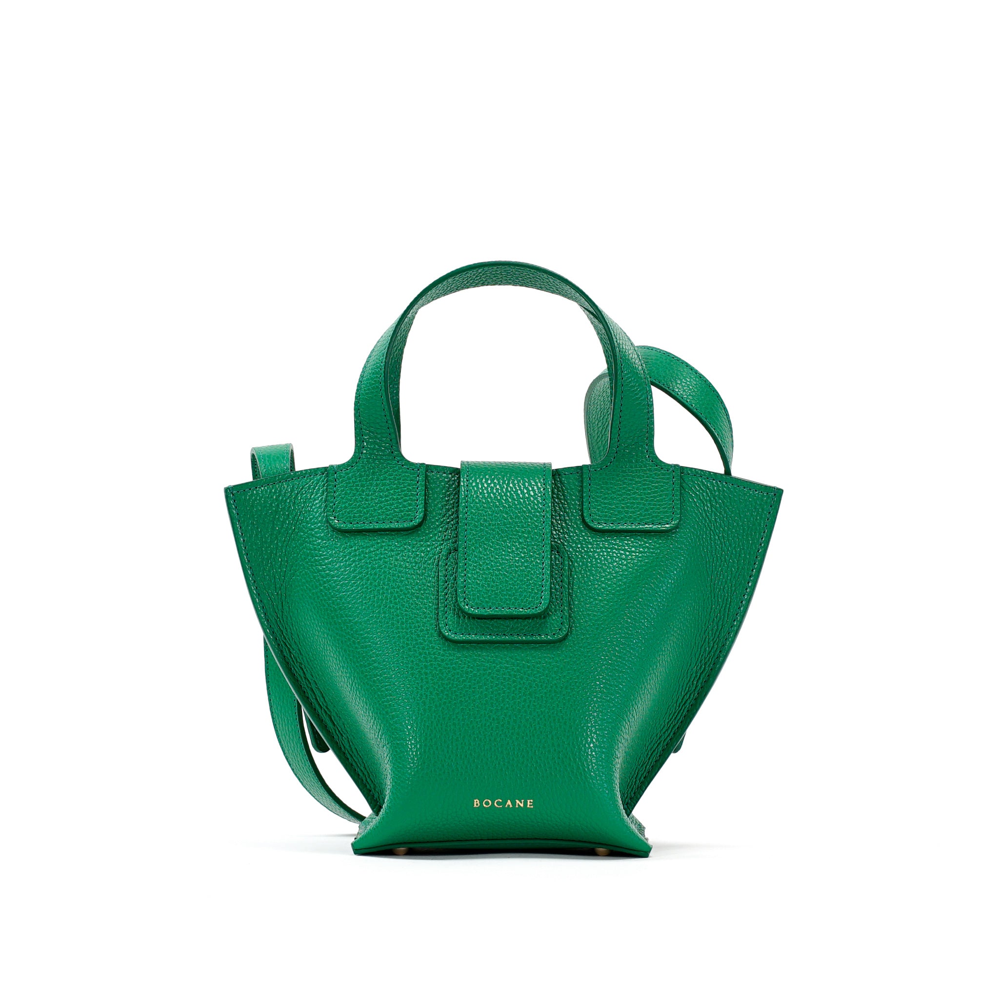 Geanta Caprice, Piele Texturata, Culoare Verde Elf