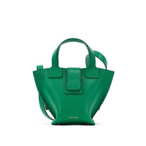 Geanta Caprice, Piele Texturata, Culoare Verde Elf