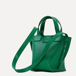 Geanta Caprice, Piele Texturata, Culoare Verde Elf