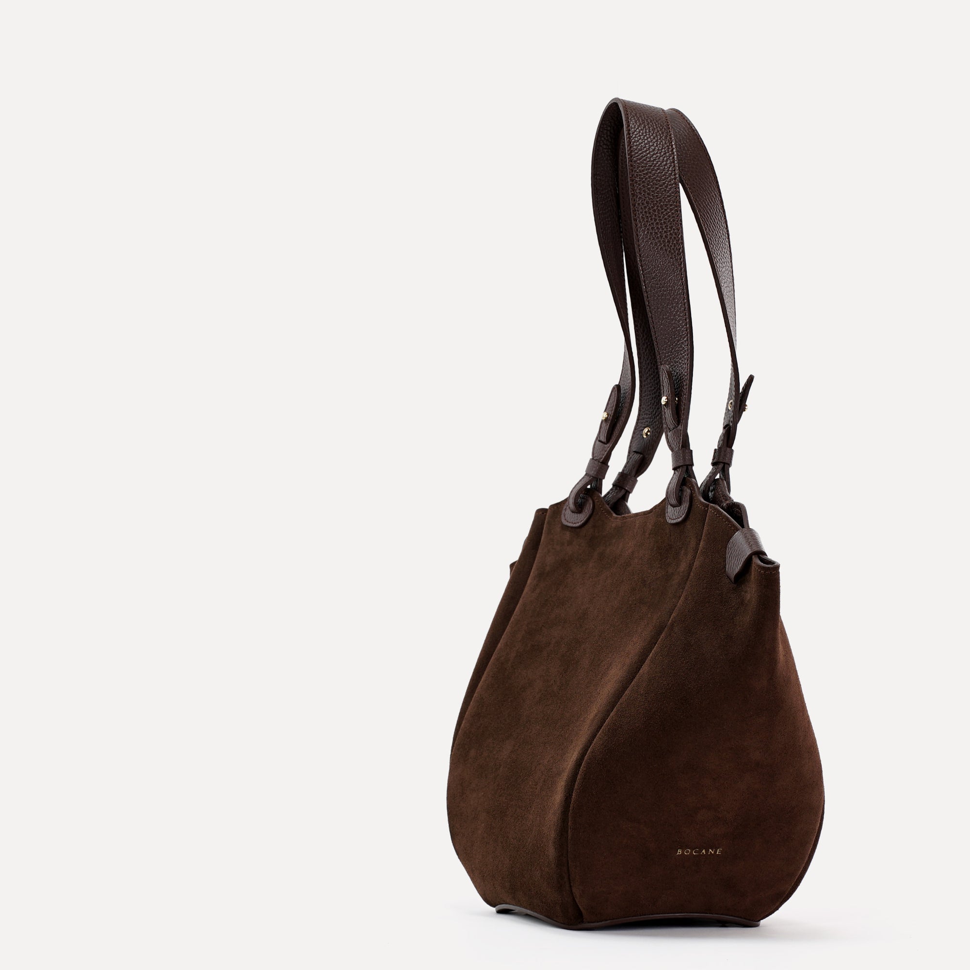 Geanta Orée din Piele Intoarsa, Chocolat
