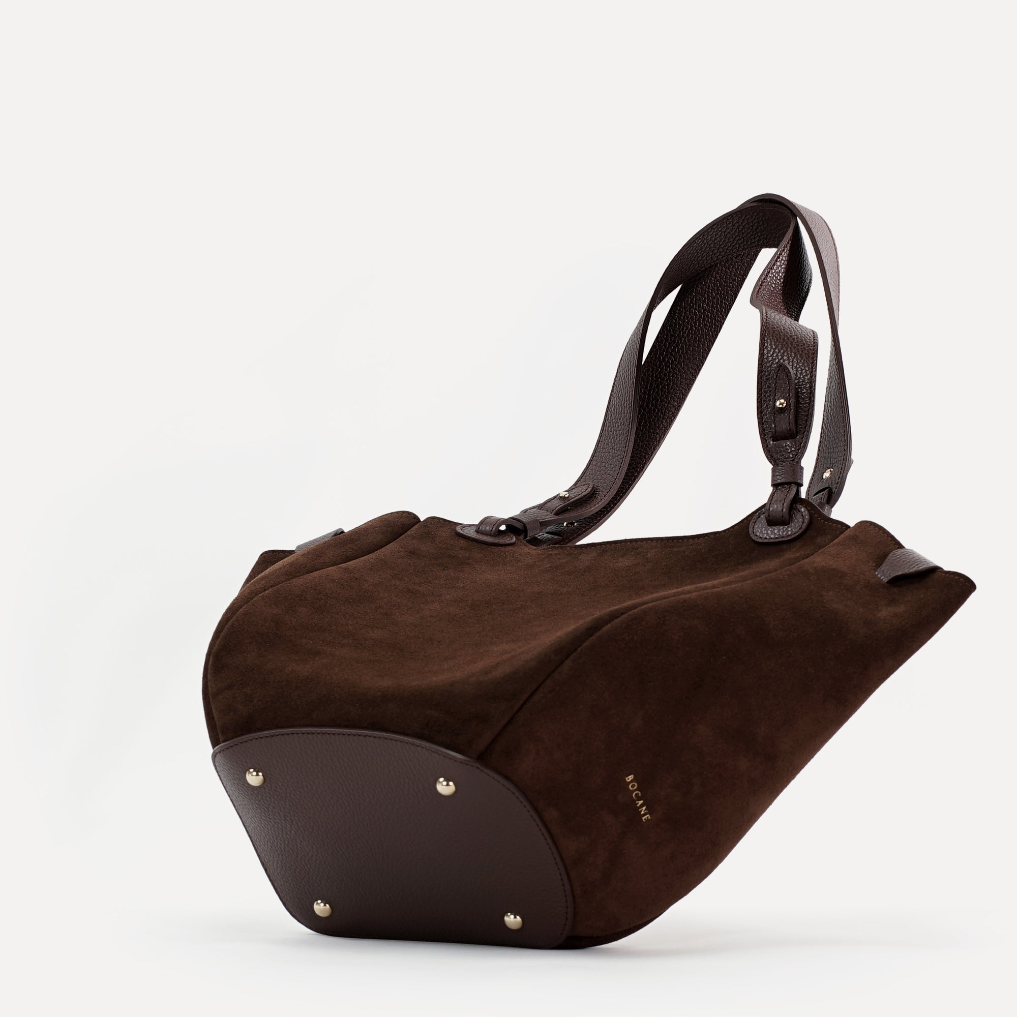 Geanta Orée din Piele Intoarsa, Chocolat