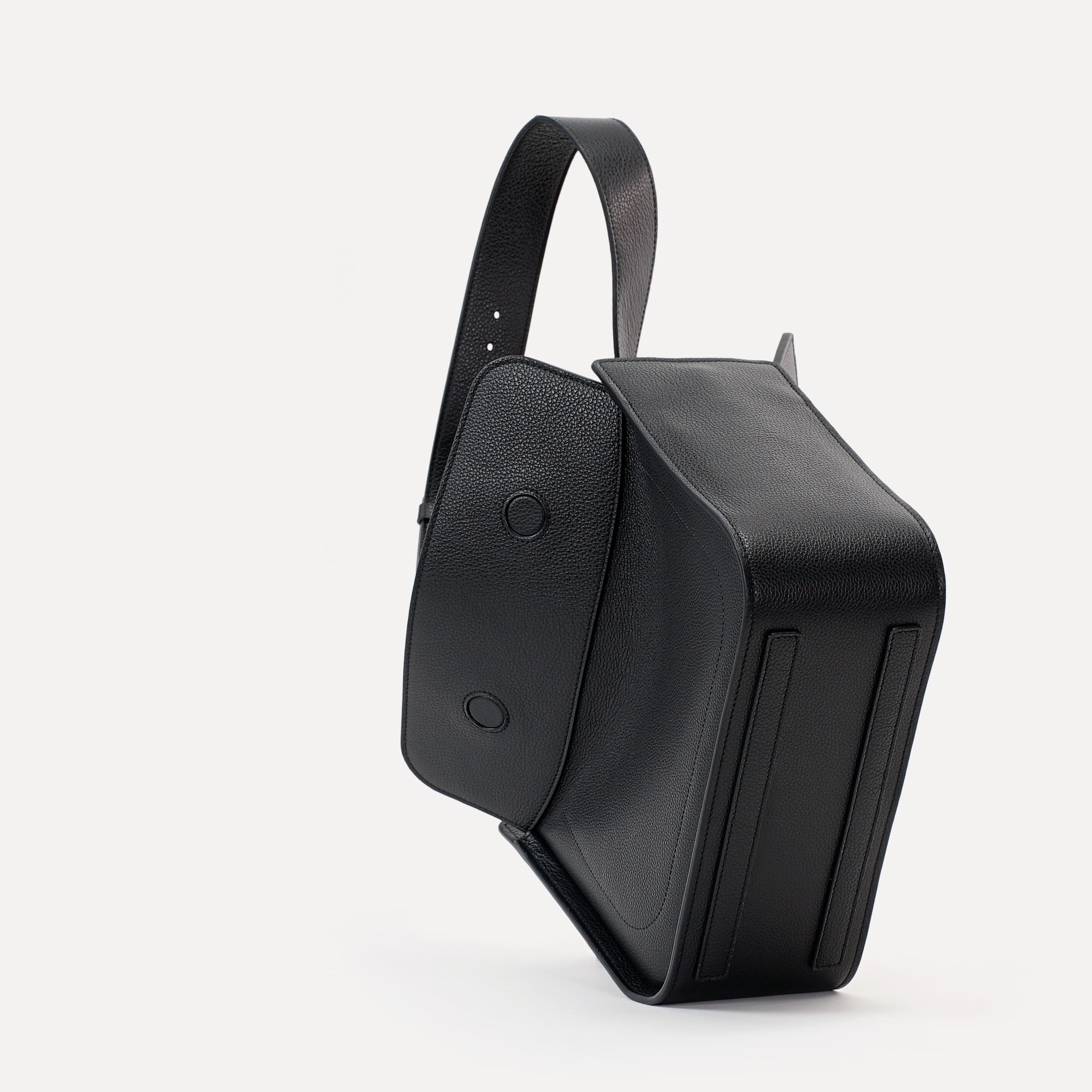 Geanta Toujours Maxi, Piele Texturata, Neagra