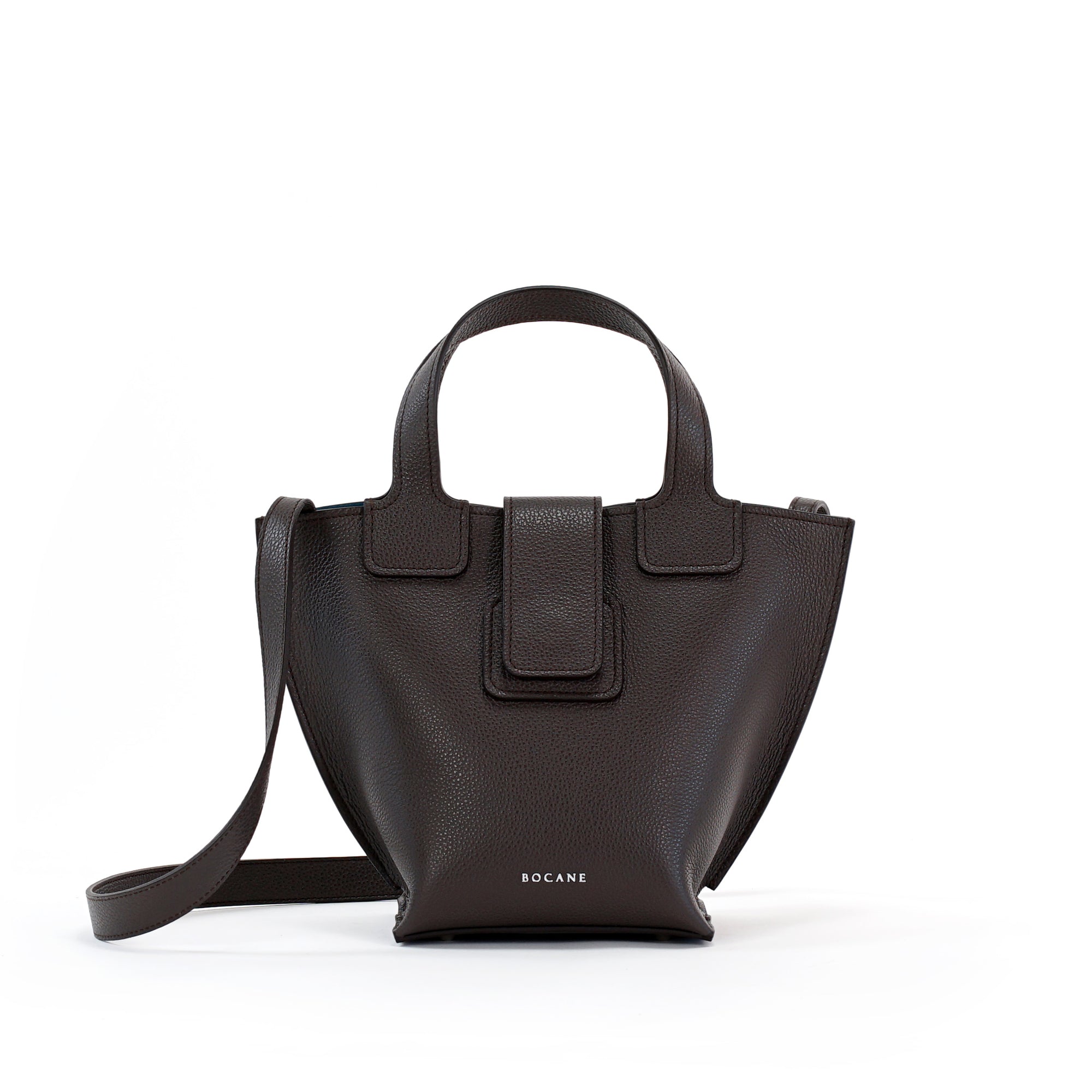 Geanta Caprice, Piele Texturata, Culoare Chocolat Noir