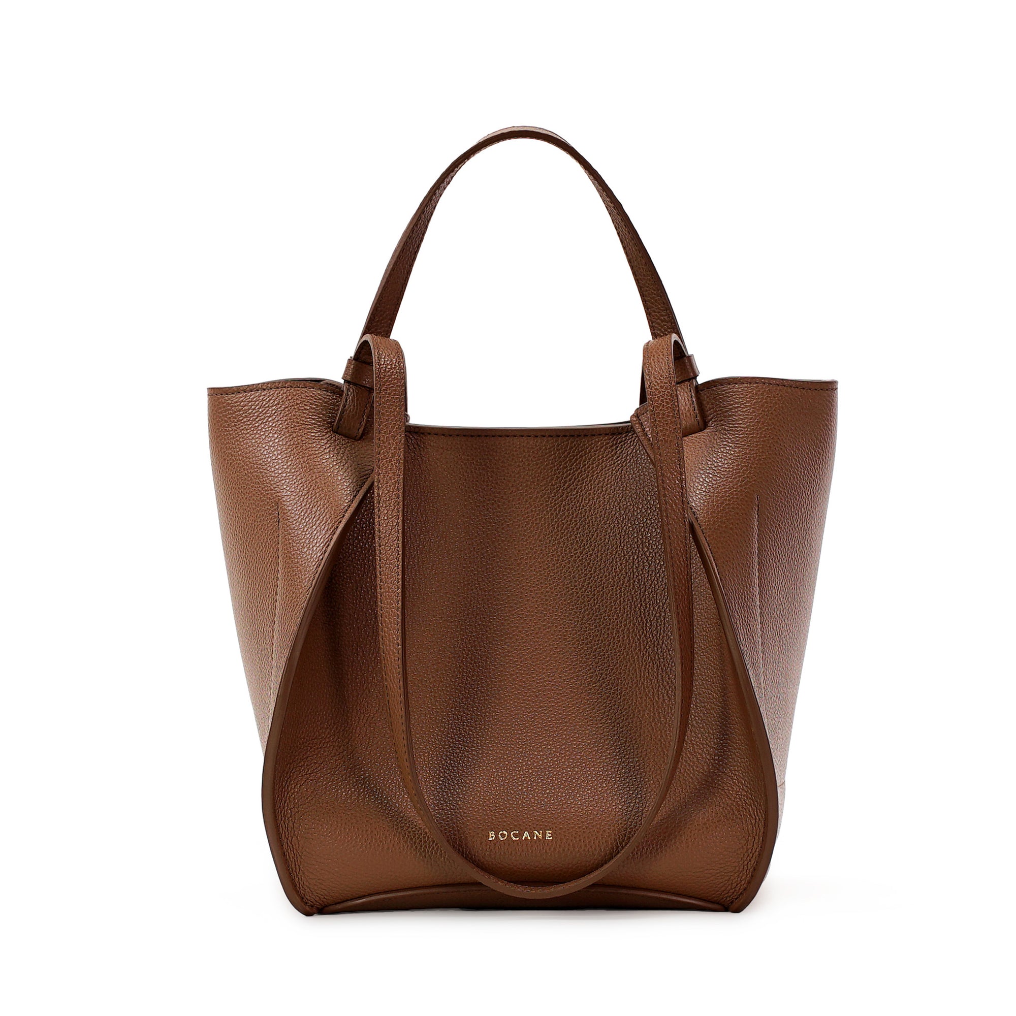 Geanta Amarante, Piele Texturata, Nocciola