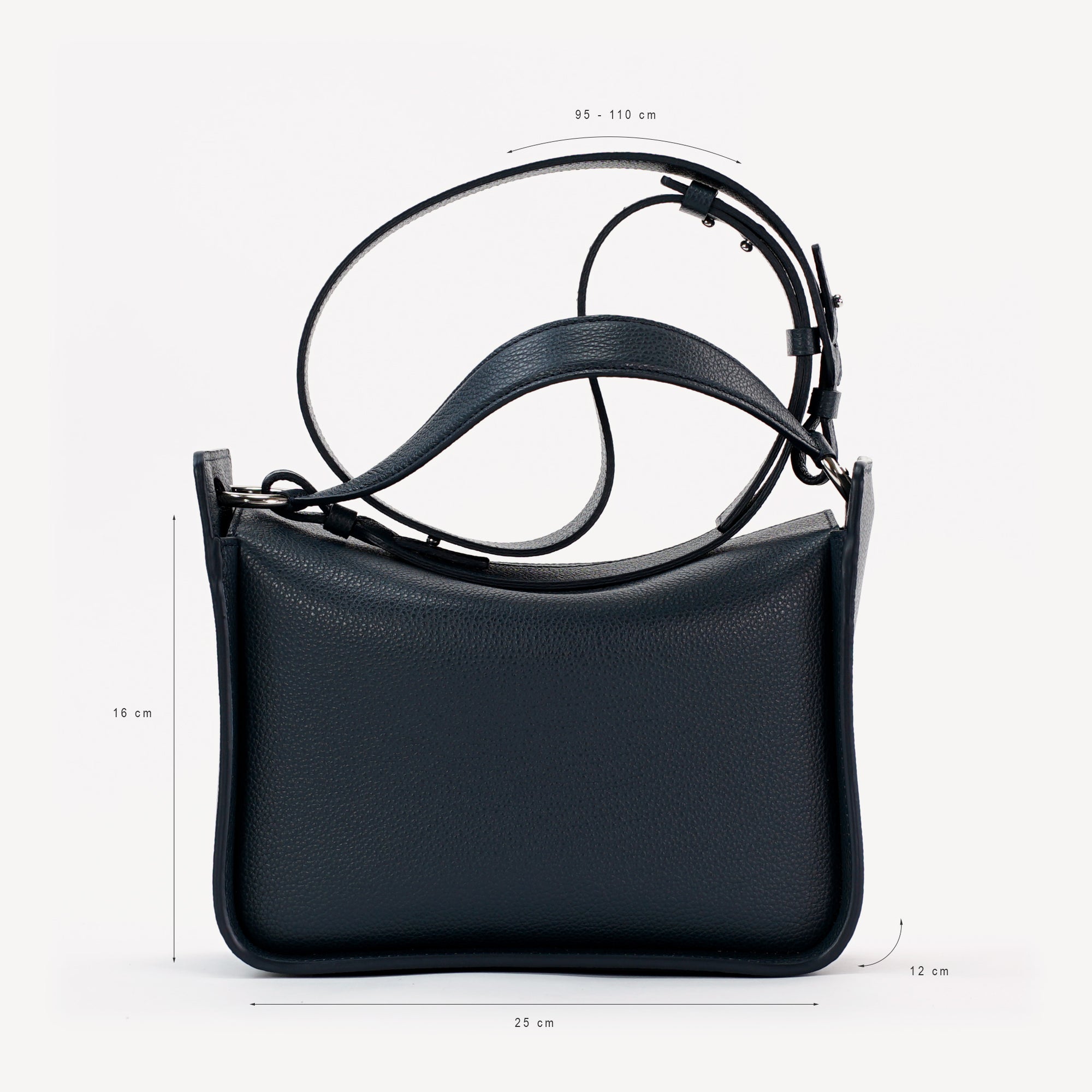 Geanta Toujours, Piele Texturata, Neagra
