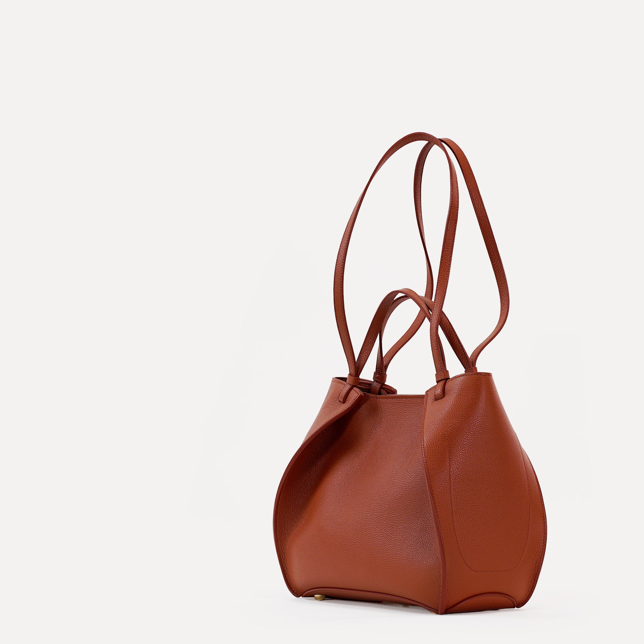 Geanta Amarante Bureau, Piele Texturata, Ruginiu