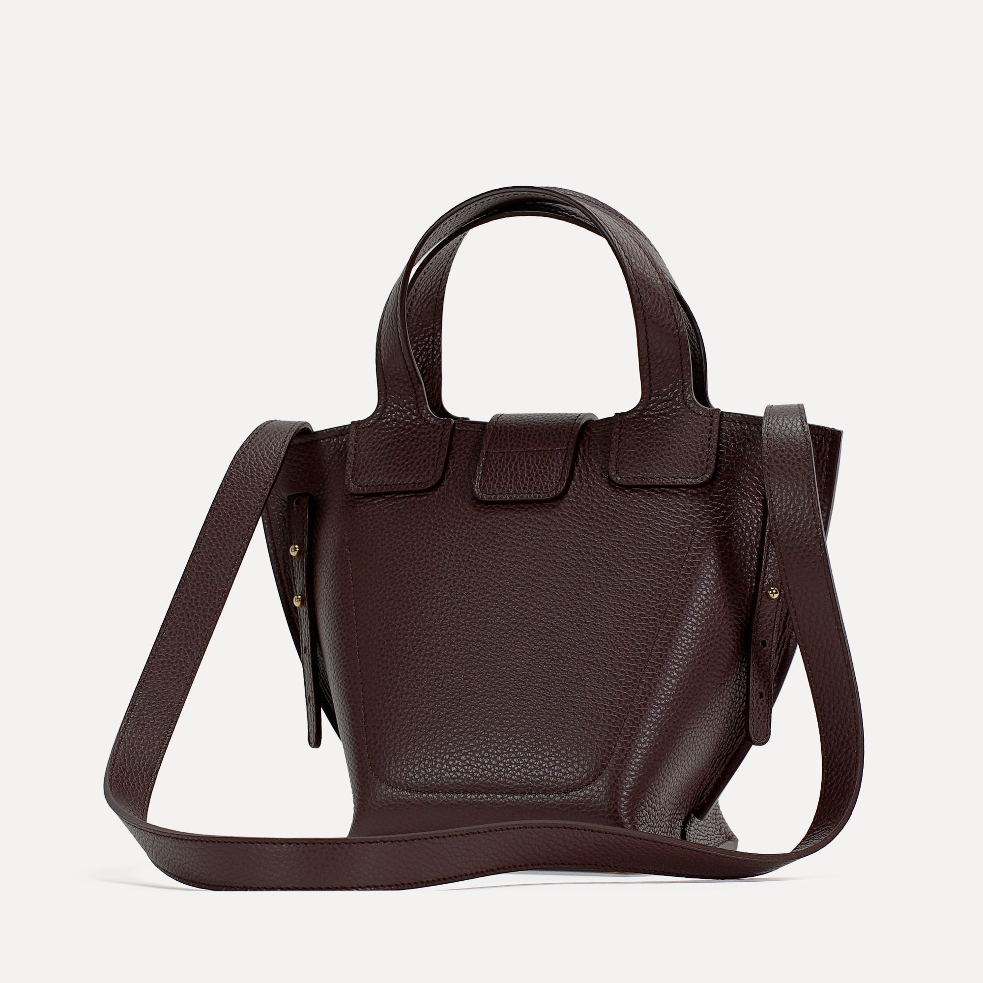 Geanta Caprice, Piele Texturata, Culoare Burgundia