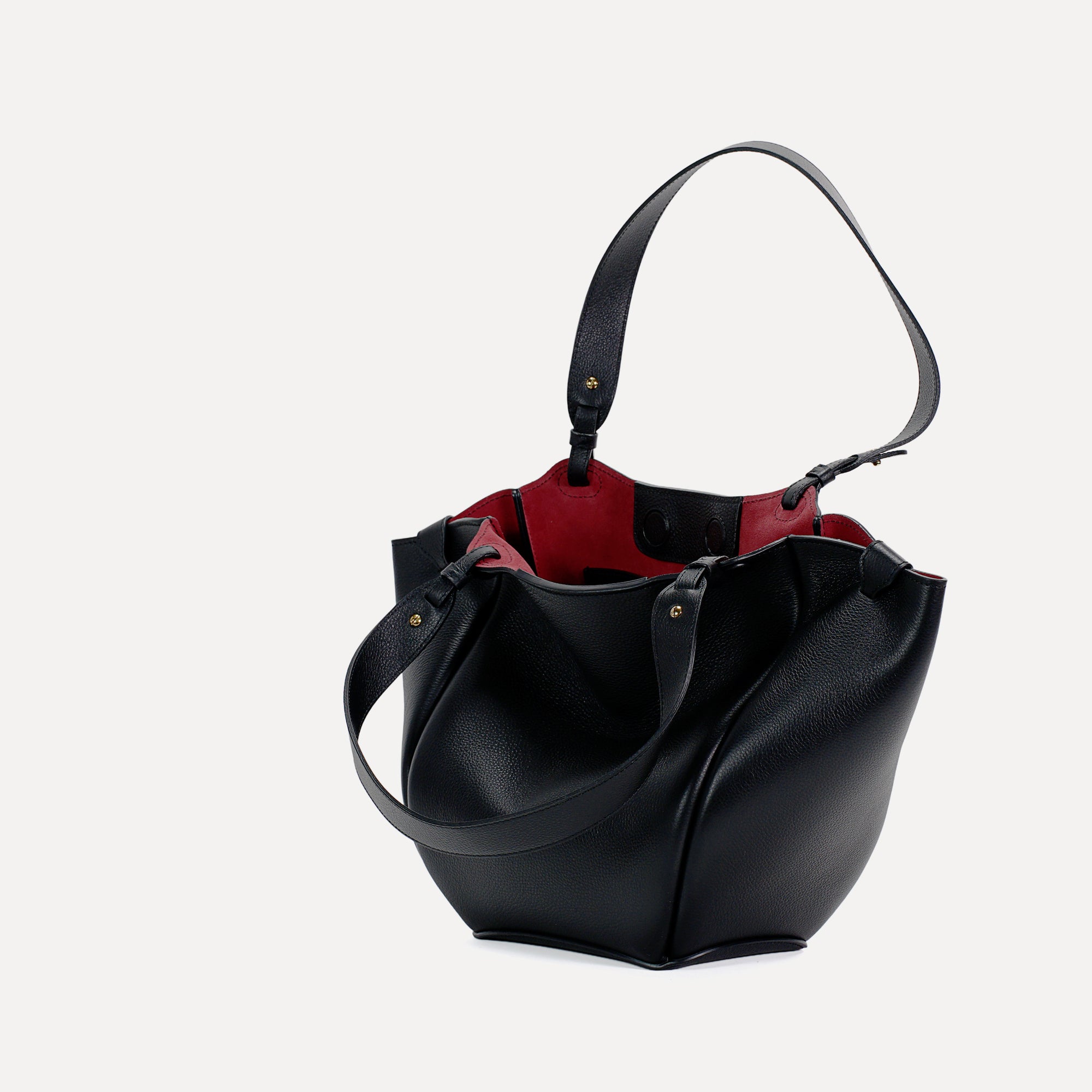 Geanta Orée din Piele Texturata, Neagra