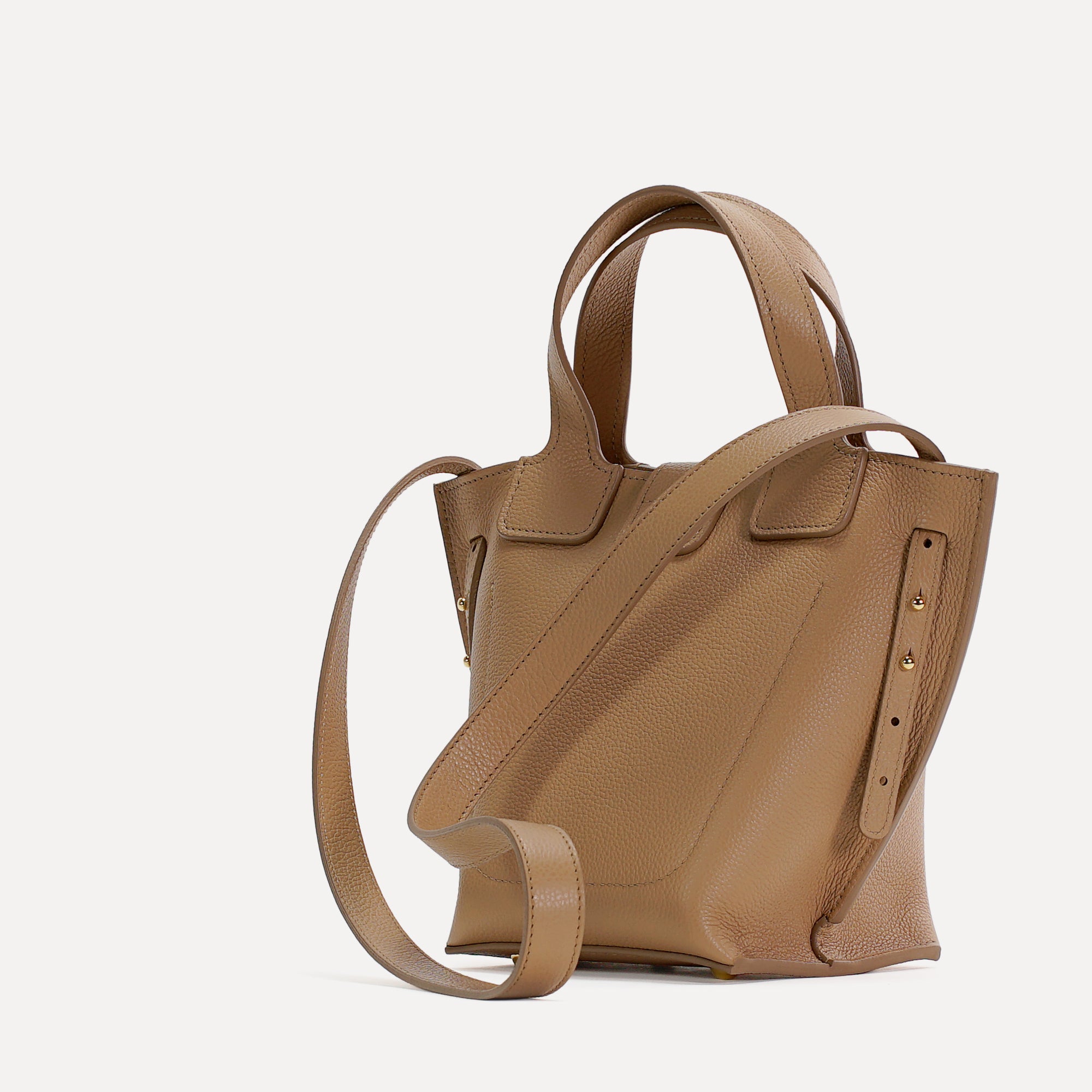 Geanta Caprice, Piele Texturata, Culoare Cappucino