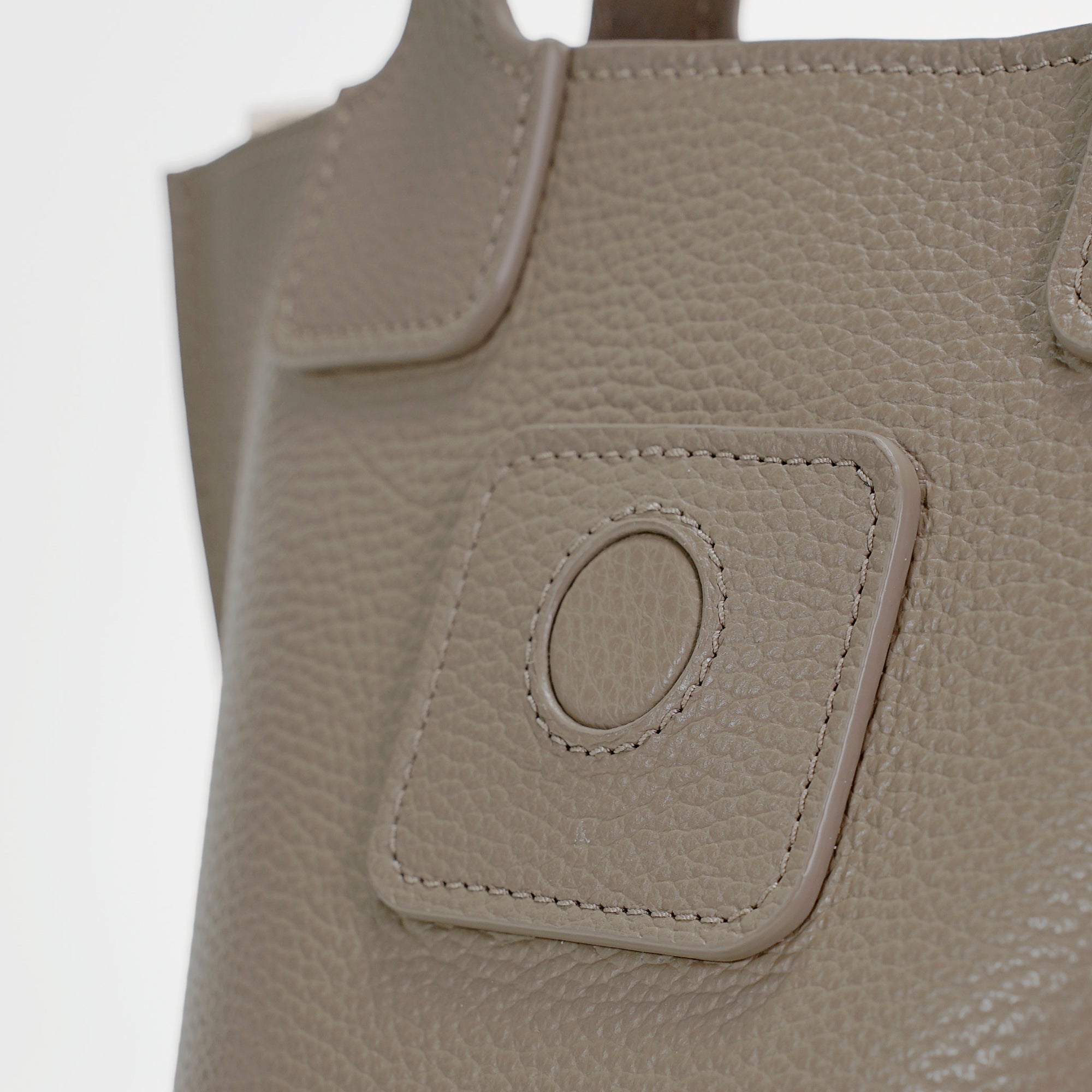 Geanta Caprice, Piele Texturata, Culoare Grej Inchis