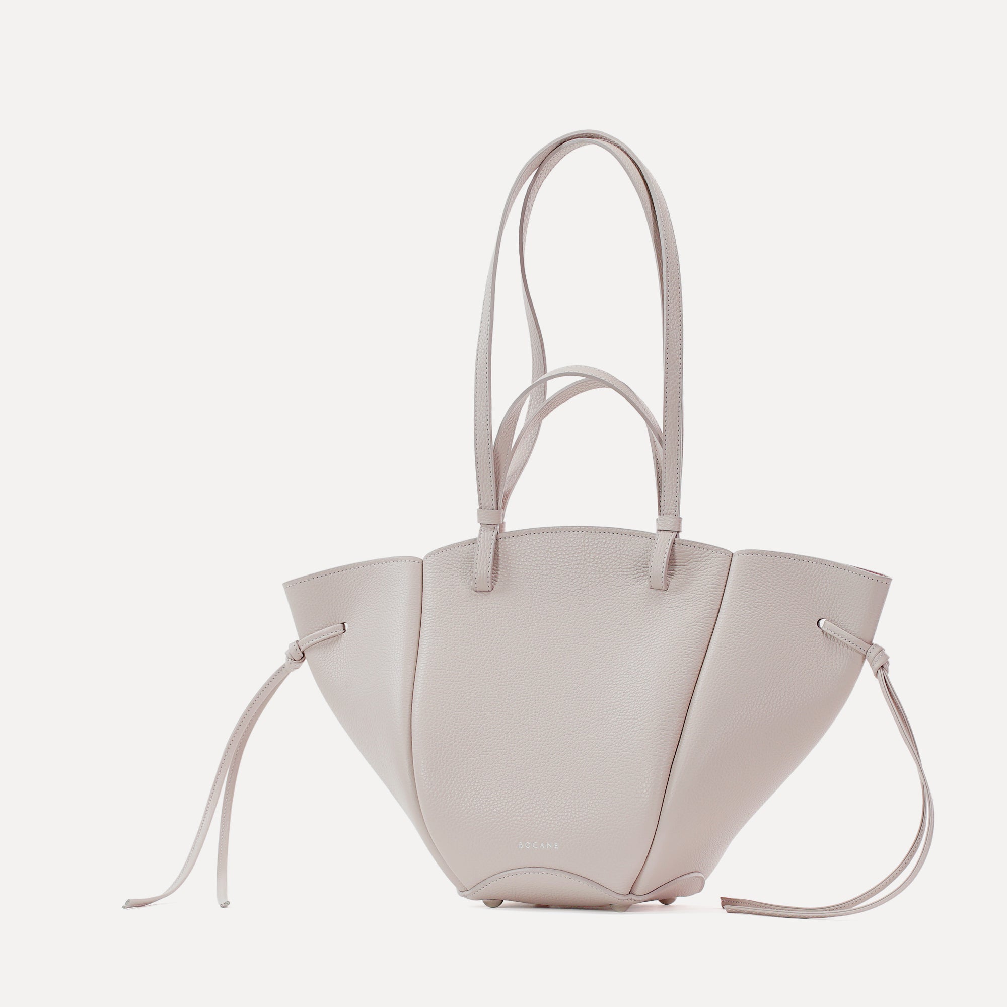 Geanta Midi Voulez-Vous, Piele Texturata, Culoare Vanilie Rosé