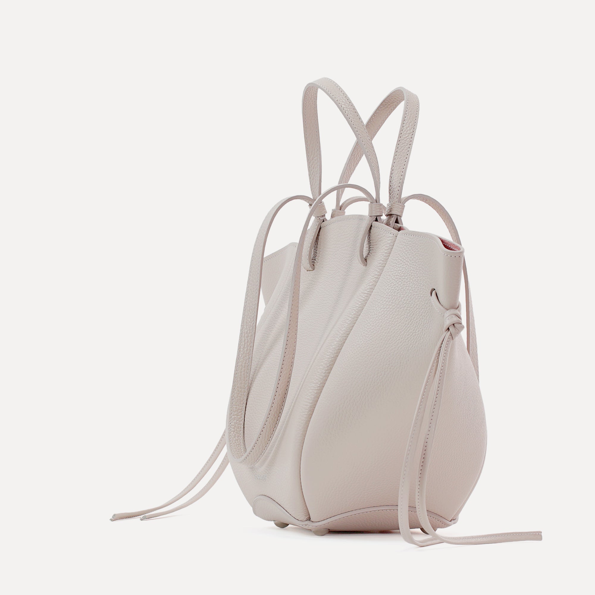 Geanta Midi Voulez-Vous, Piele Texturata, Culoare Vanilie Rosé