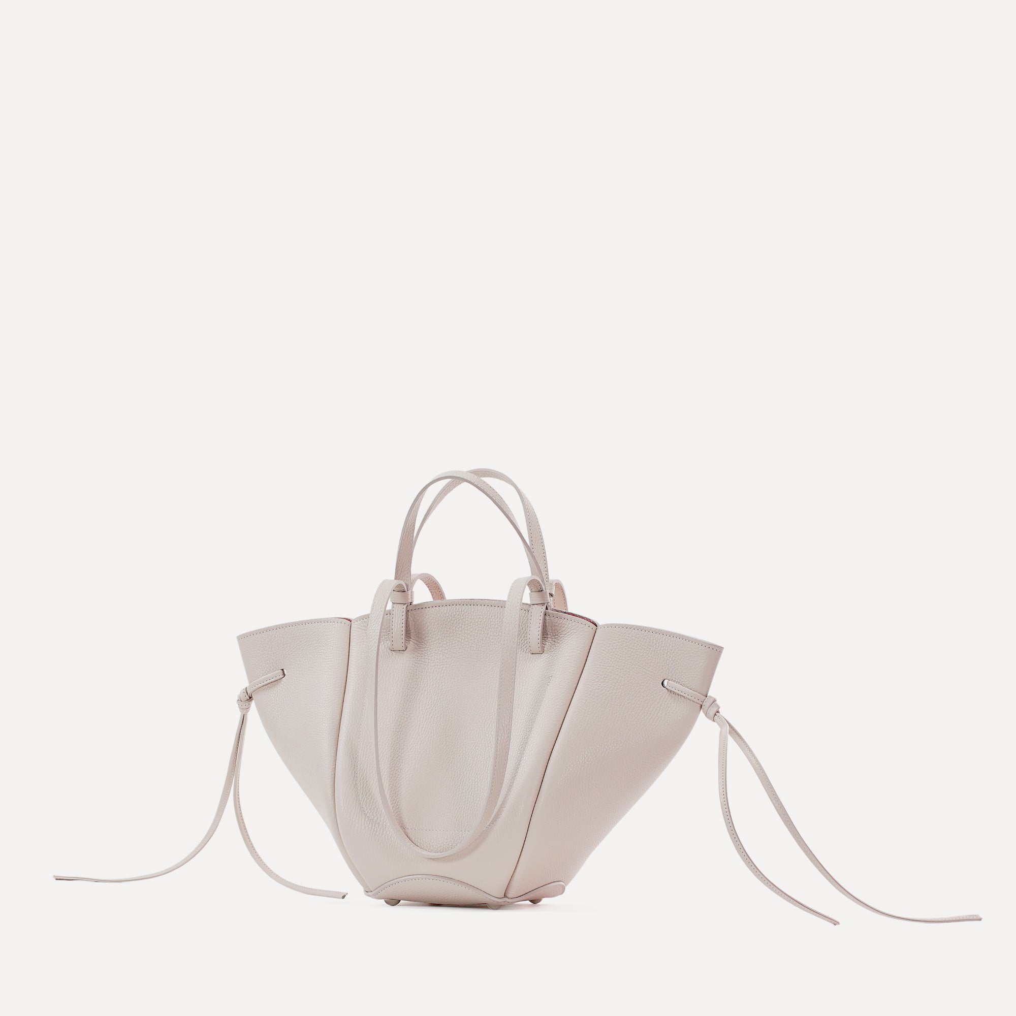 Geanta Midi Voulez-Vous, Piele Texturata, Culoare Vanilie Rosé