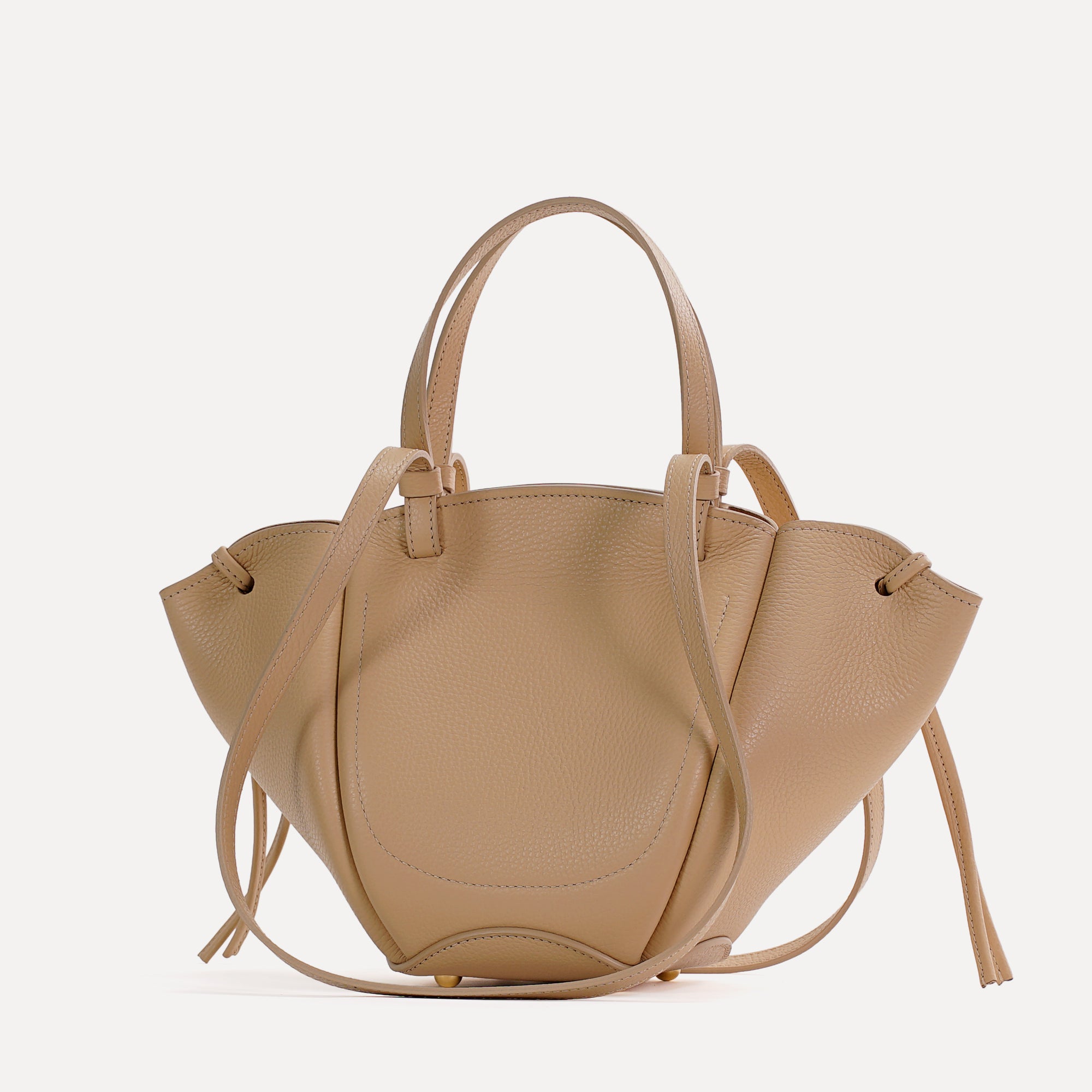 Geanta Voulez-Vous, Piele Texturata, Champagne