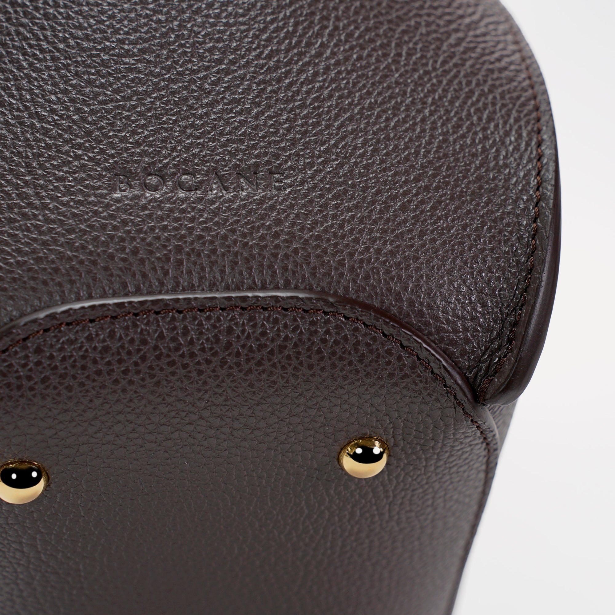 Geanta Amarante Mini, Piele Texturata, Chocolat Noir