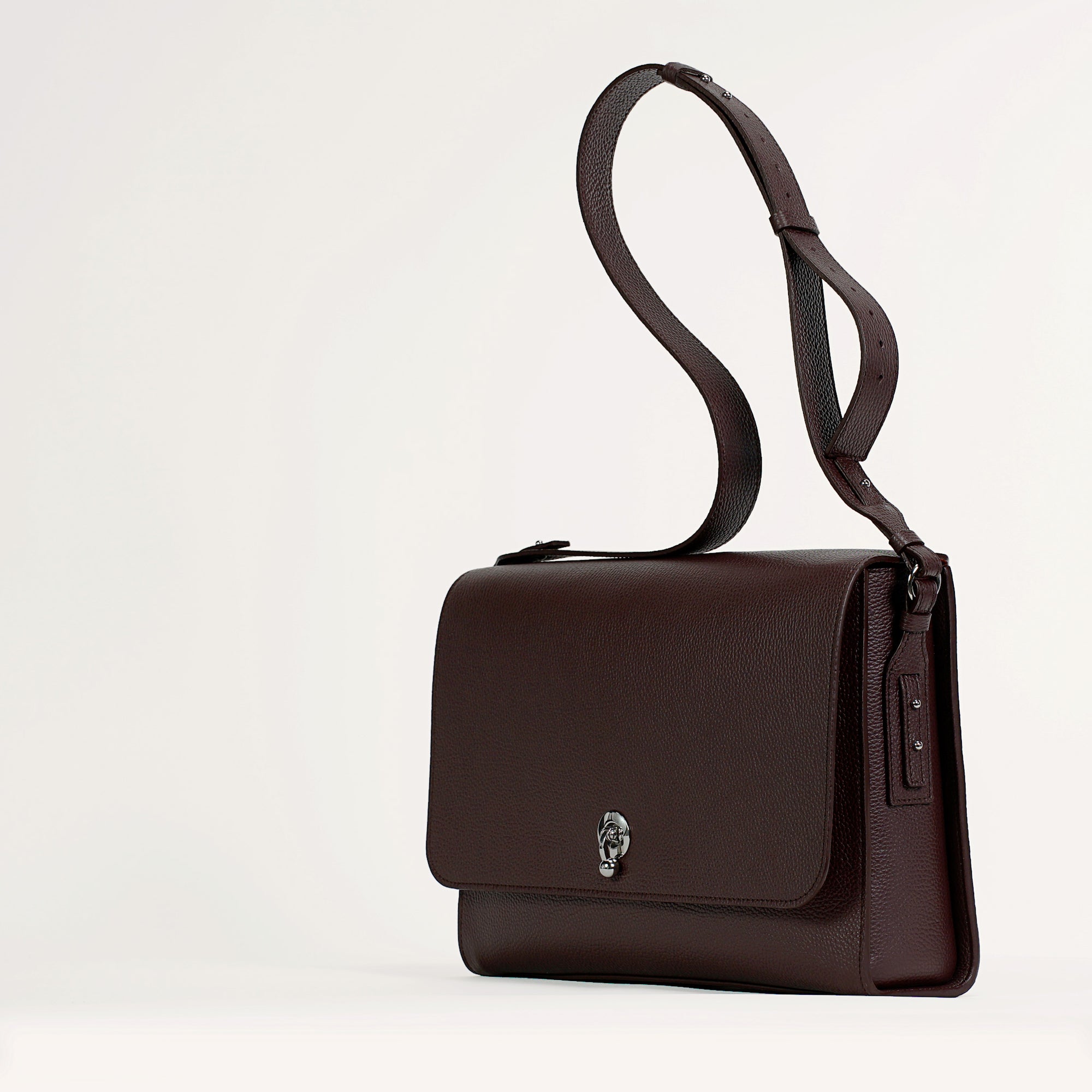 Geanta Sobre, Piele Texturata, Burgundia