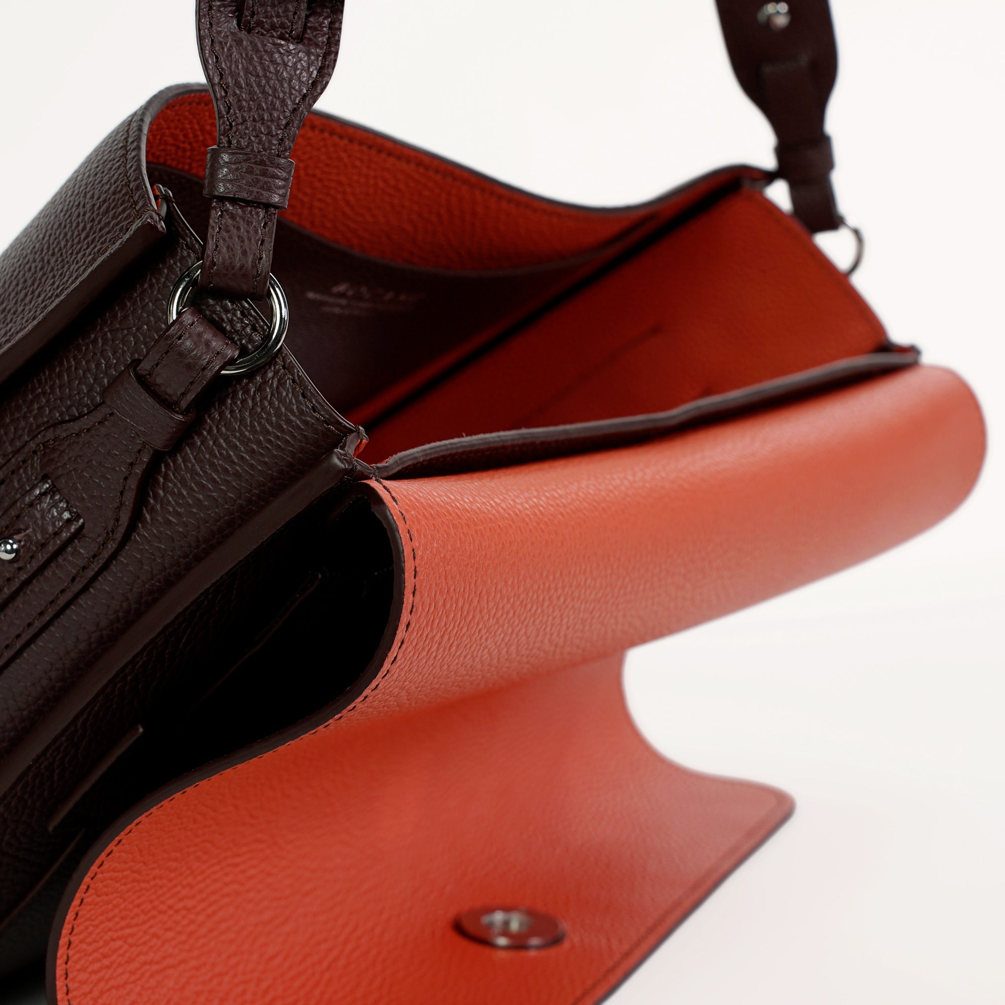 Geanta Sobre, Piele Texturata, Burgundia
