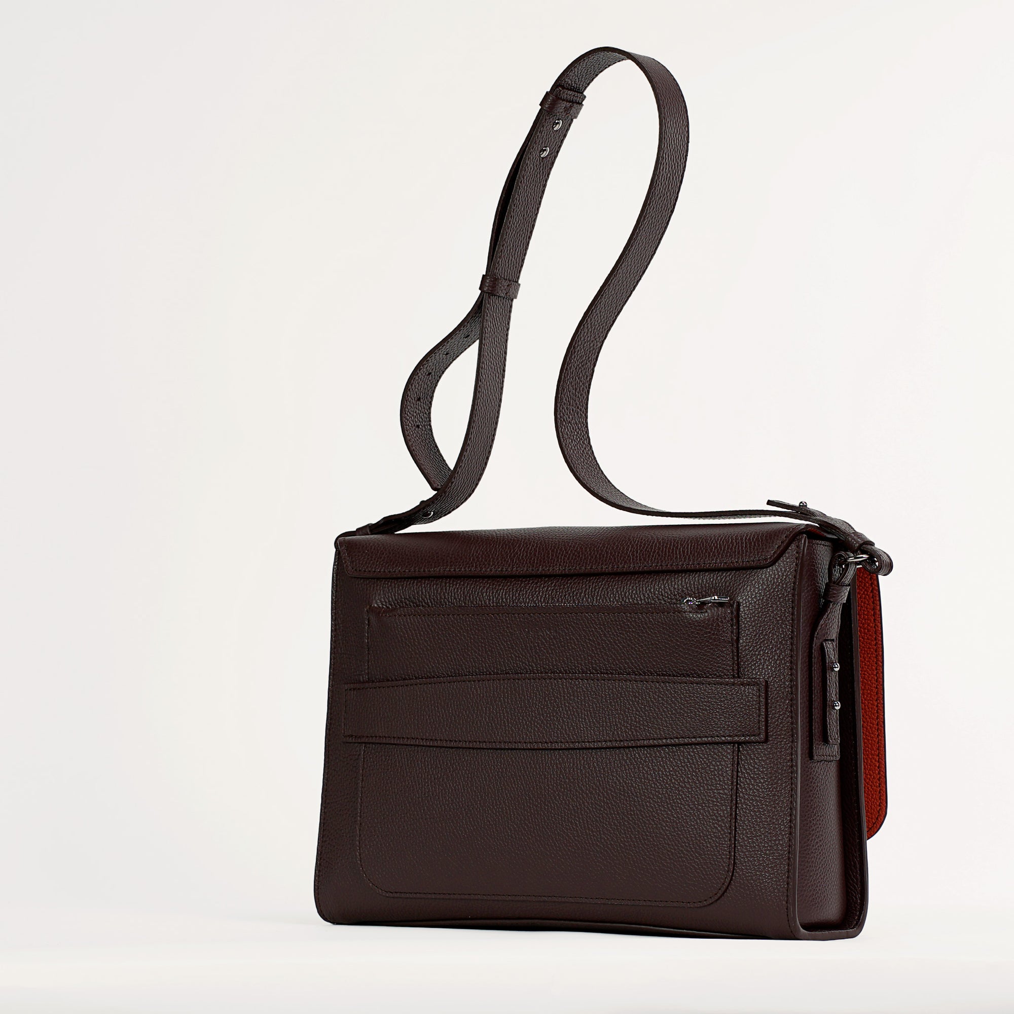 Geanta Sobre, Piele Texturata, Burgundia